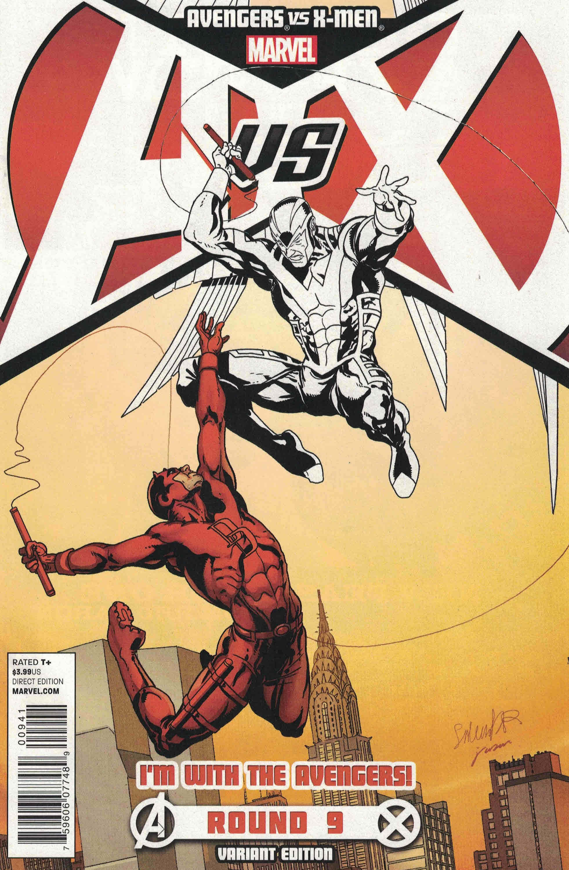 Avengers vs X-Men #9 I'm With Avengers Team Larroca Variant