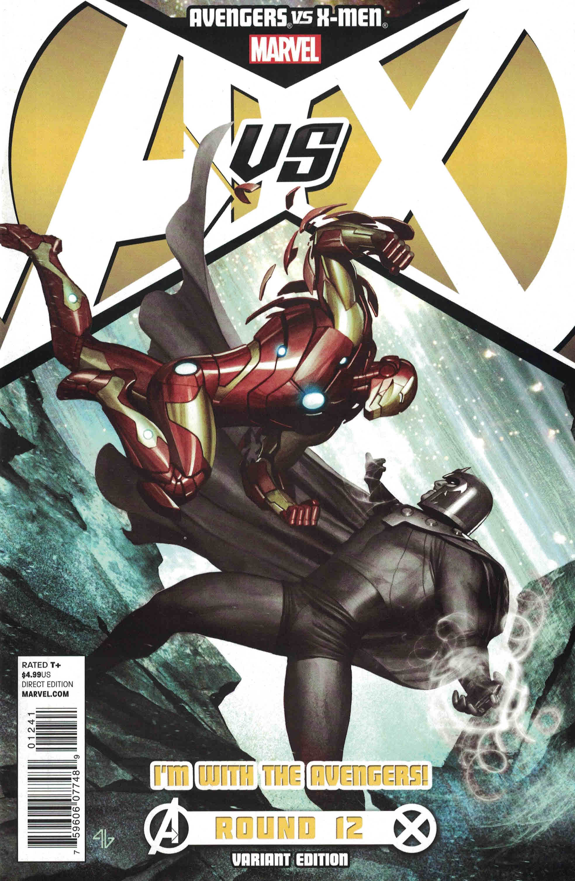 Avengers vs X-Men #12 Adi Granov Team A Variant Iron Man 2012 AvX
