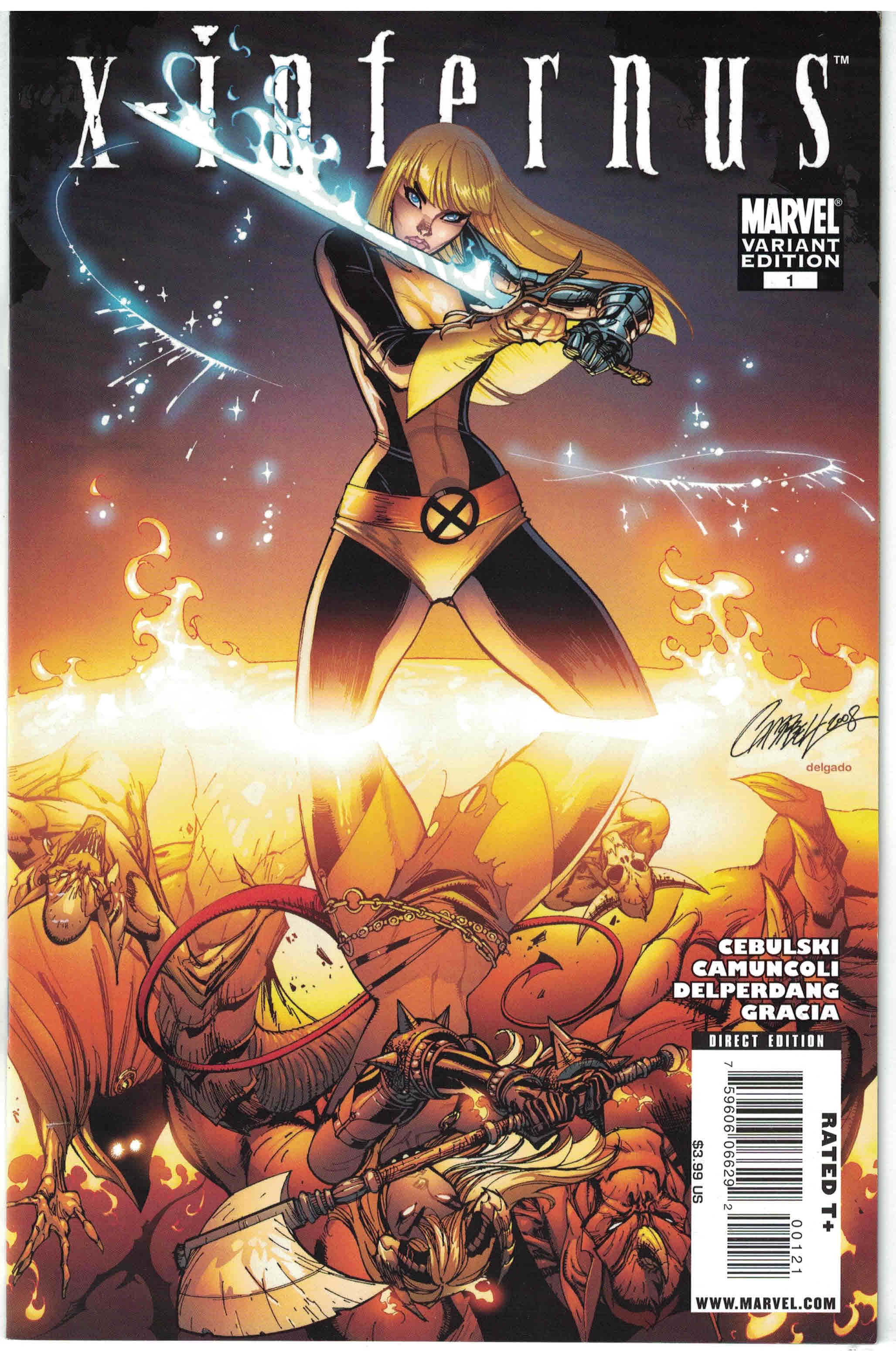 X-Infernus #1 J Scott Campbell Magik Variant Marvel 2008 X-Men VF