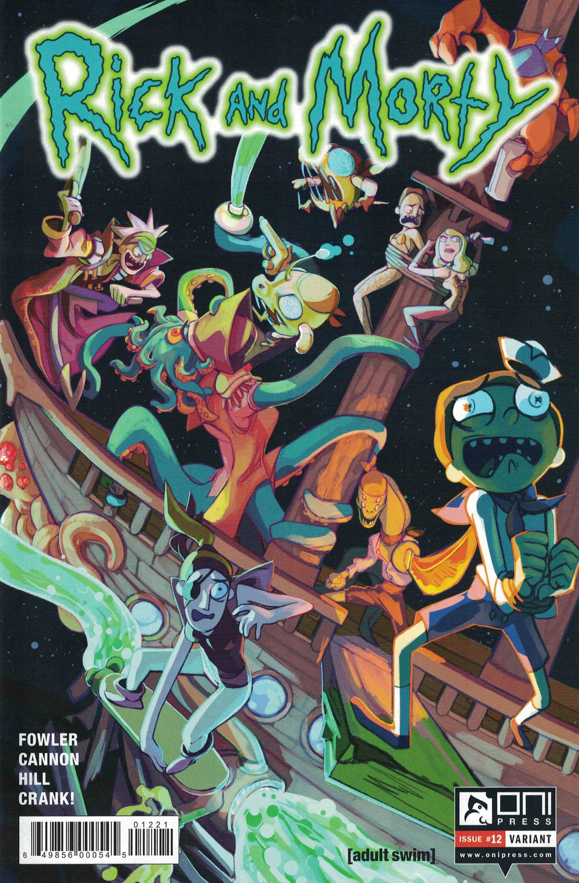 Rick and Morty #12 1st Print Cover B Variant Oni Press Adult Swim