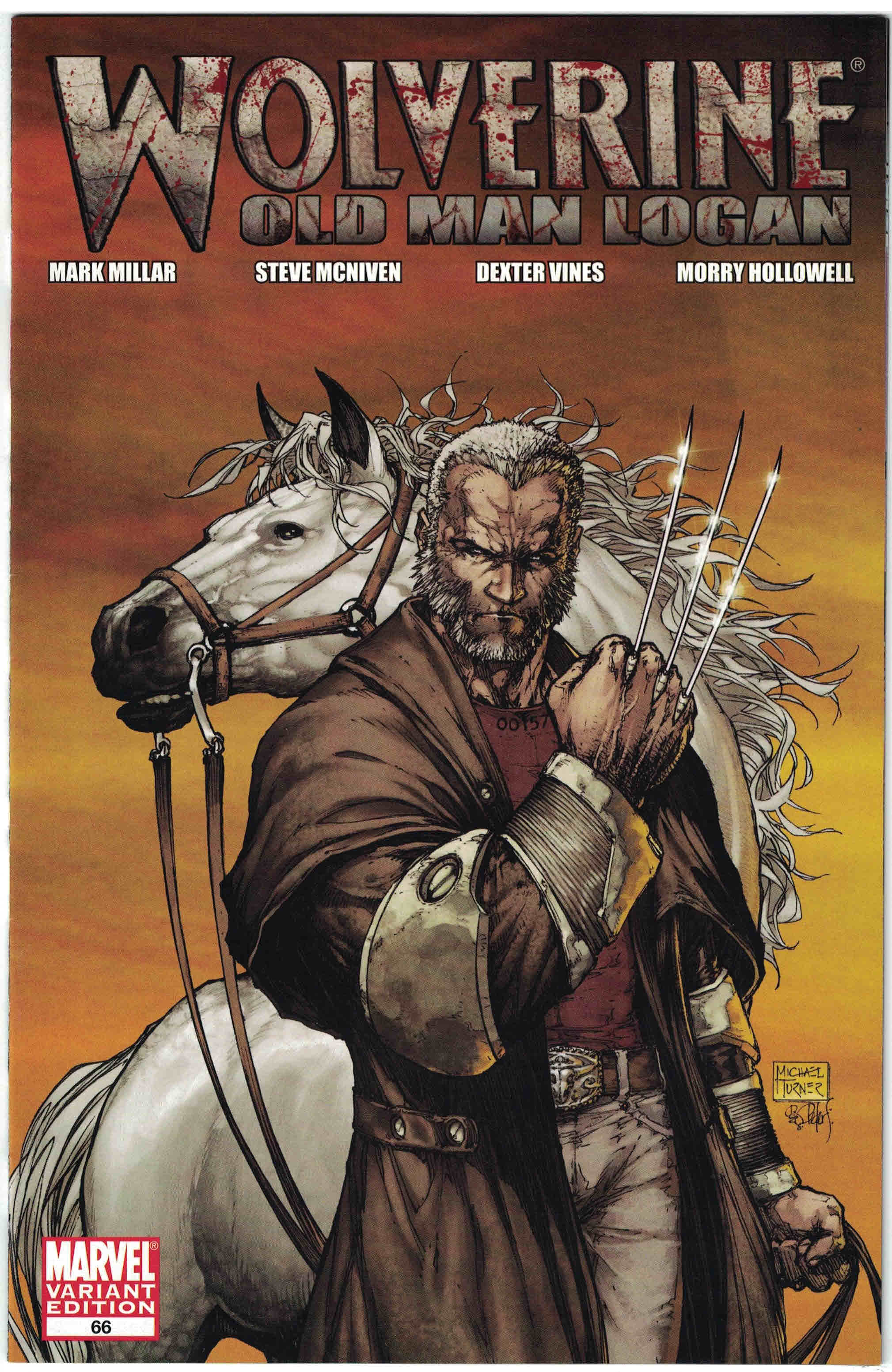 Wolverine #66 1:50 Michael Turner Variant First Old Man Logan VF