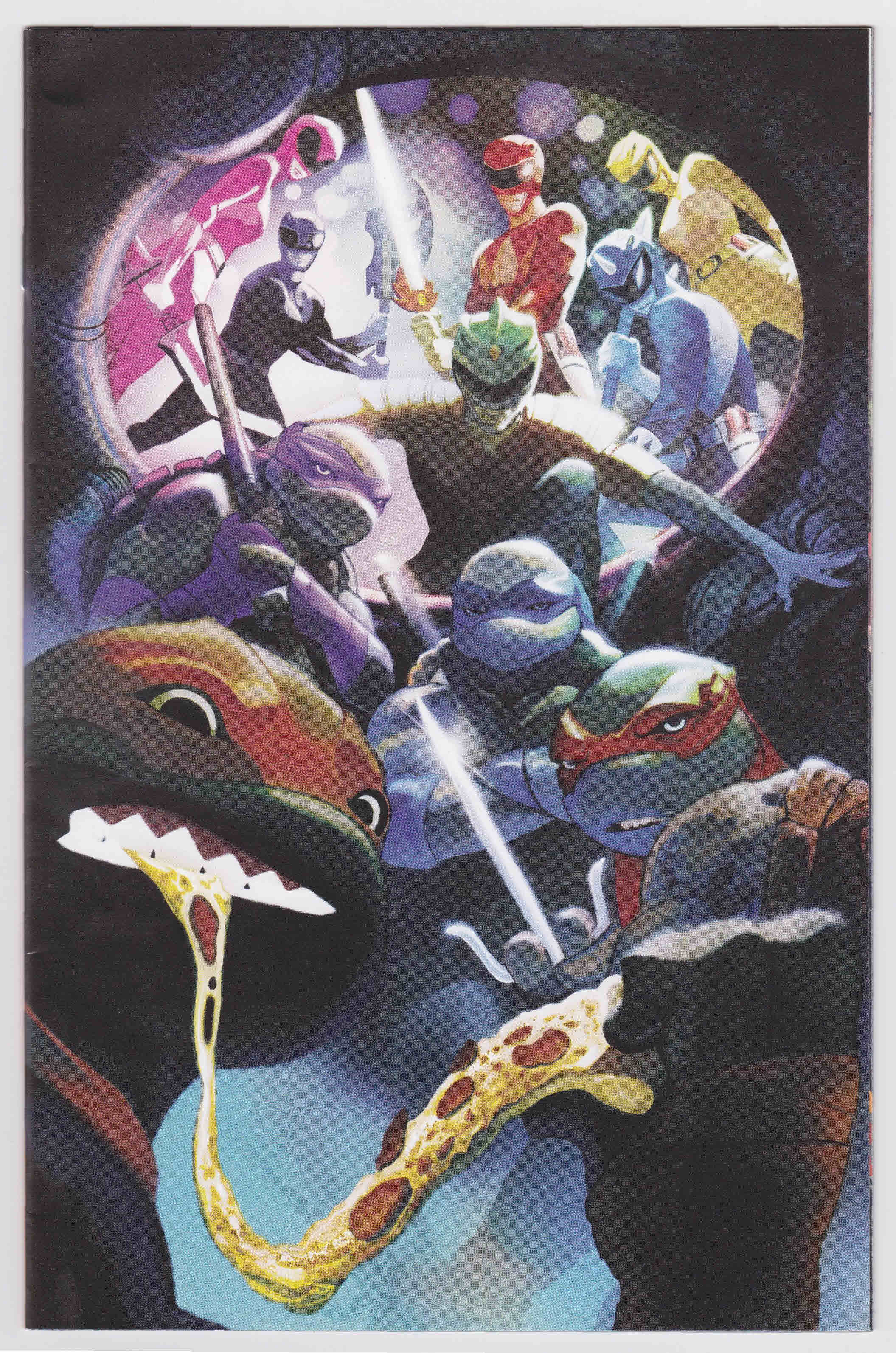 Power Rangers Ninja Turtles #5 Mike Del Mundo Unlocked Variant