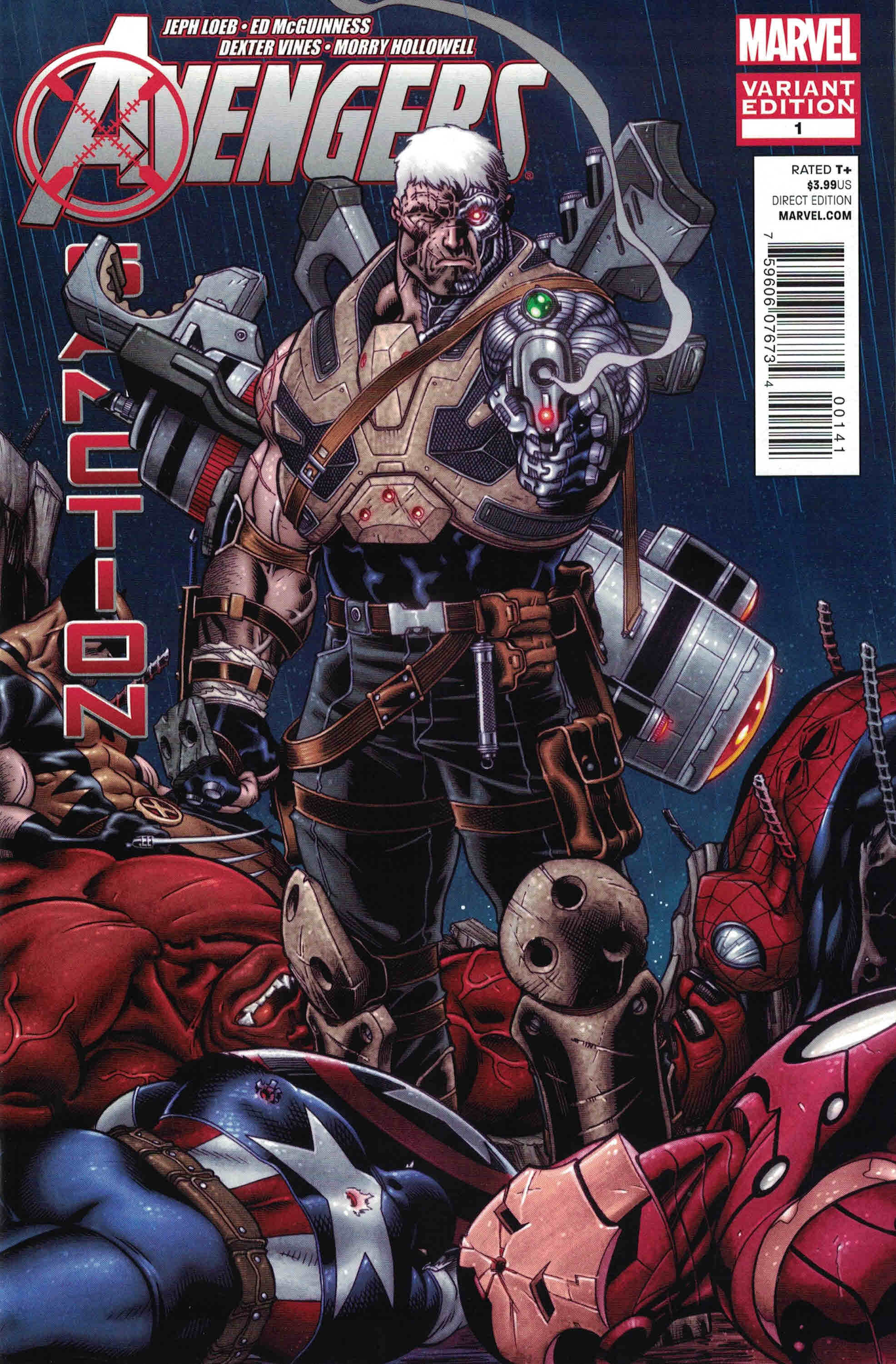 Avengers X-Sanction #1 1:15 Ed McGuinness Cable Variant Marvel X