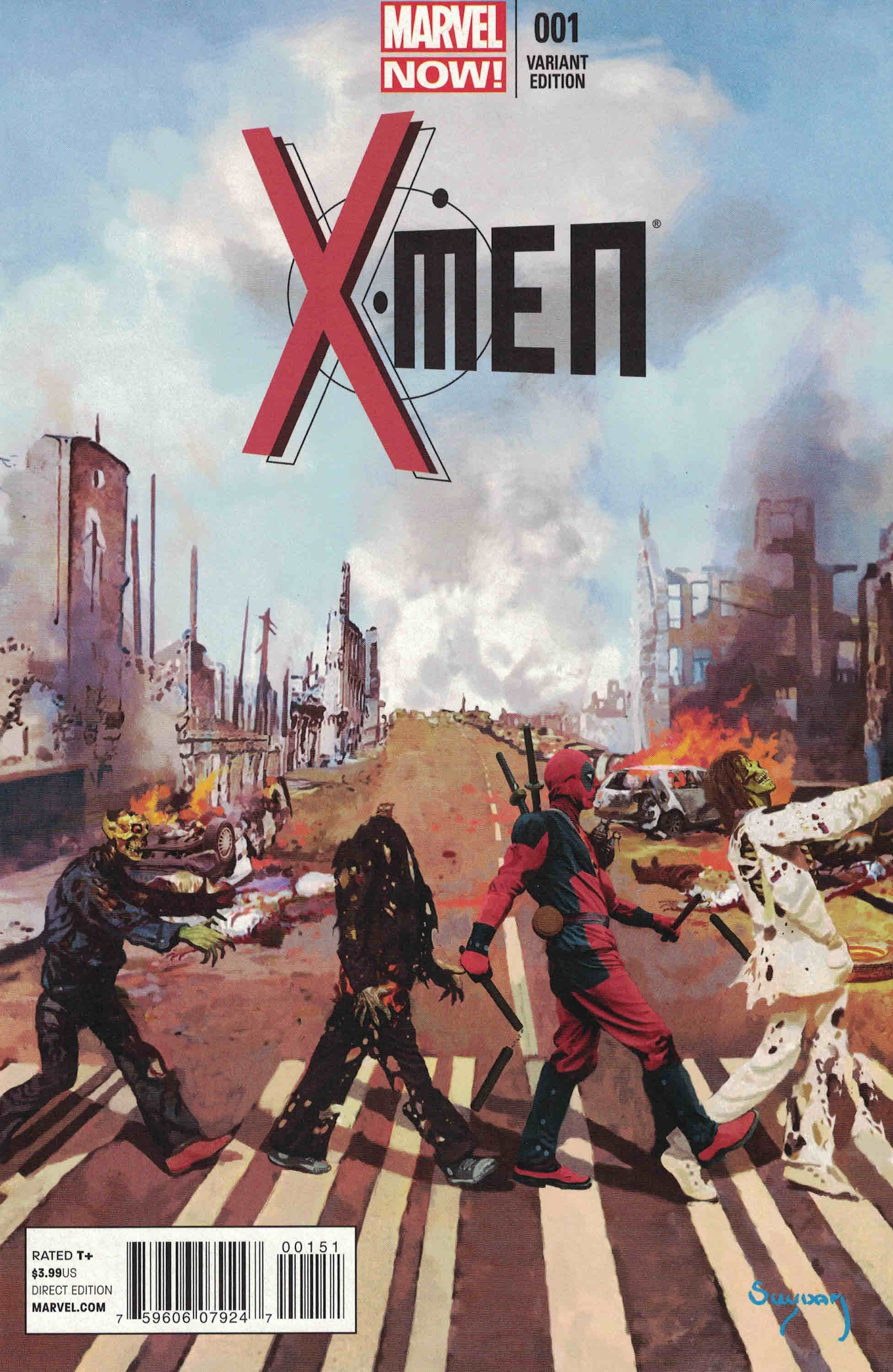 X-Men #1 Arthur Suydam Marvel Zombies Abbey Road Deadpool Variant