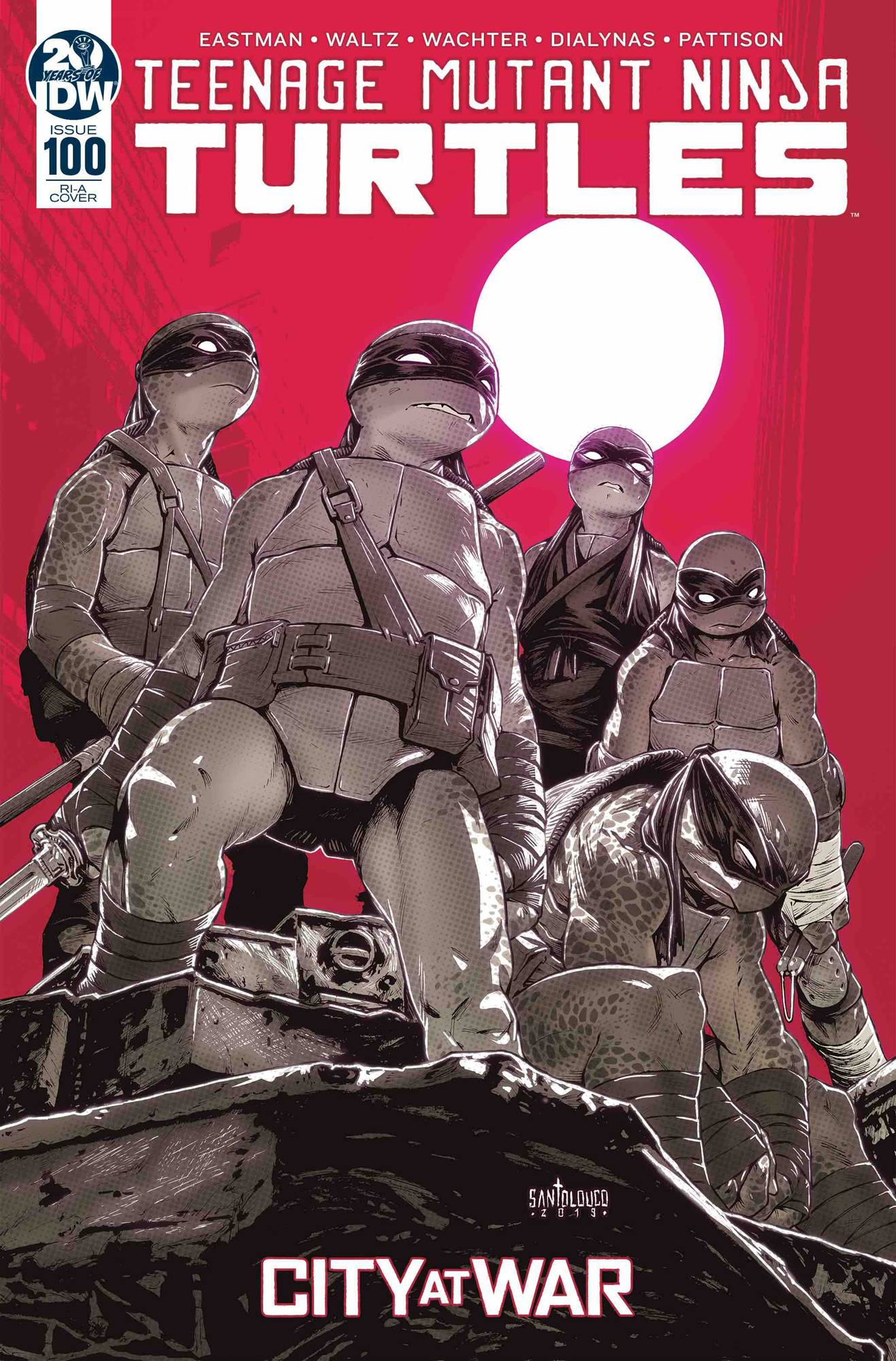 Teenage Mutant Ninja Turtles #100 1:10 Mateus Santolouco Variant IDW 2011 TMNT