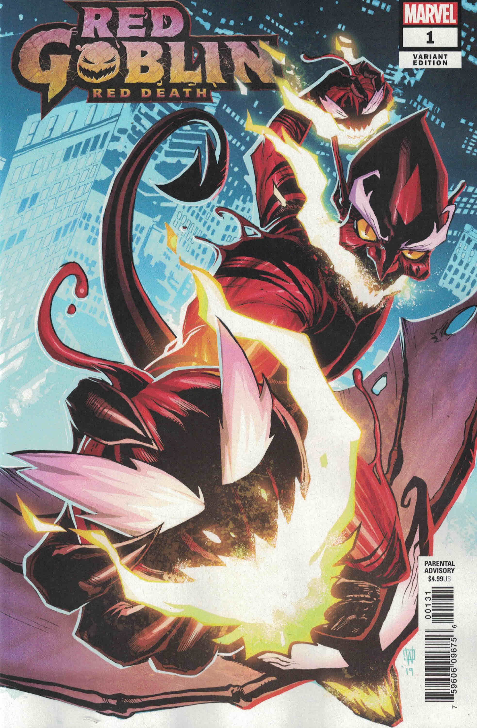 Red Goblin Red Death #1 1:25 Pete Woods Variant Marvel 2019