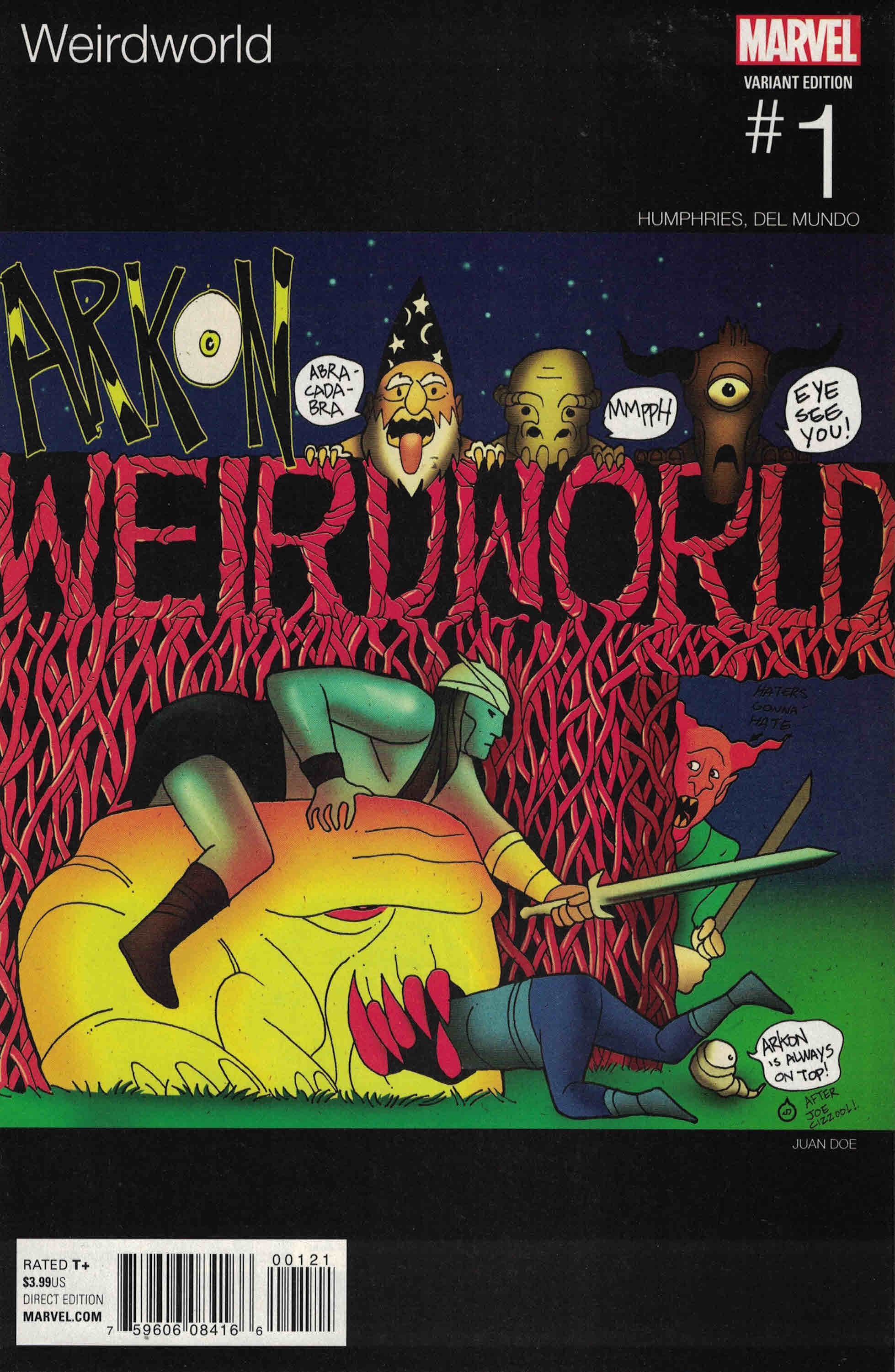 Weirdworld #1 Juan Doe Hip-Hop Variant Marvel 2015