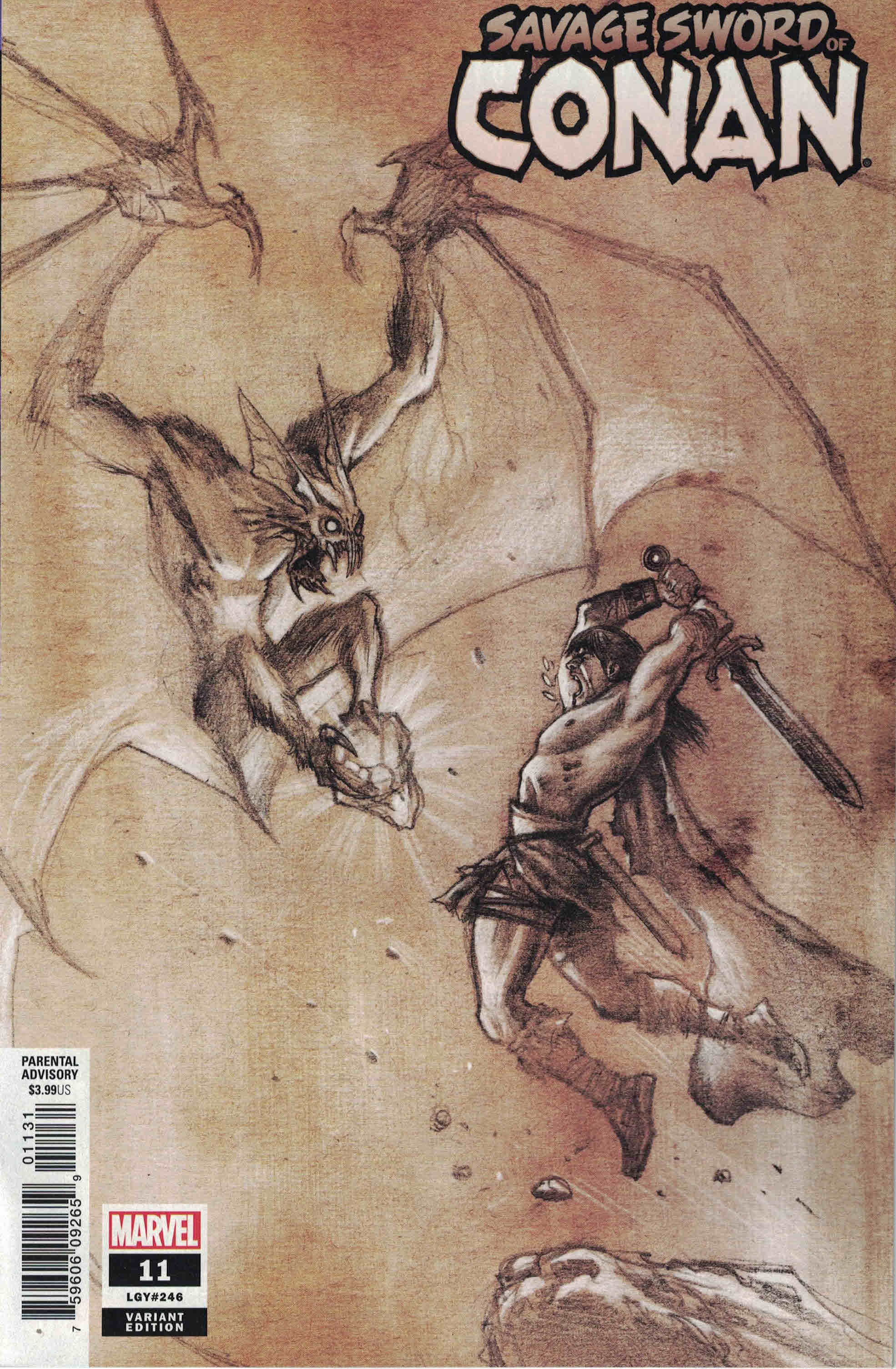 Savage Sword of Conan #11 1:50 Juan Ferreyra Pencils Variant Marvel 2019