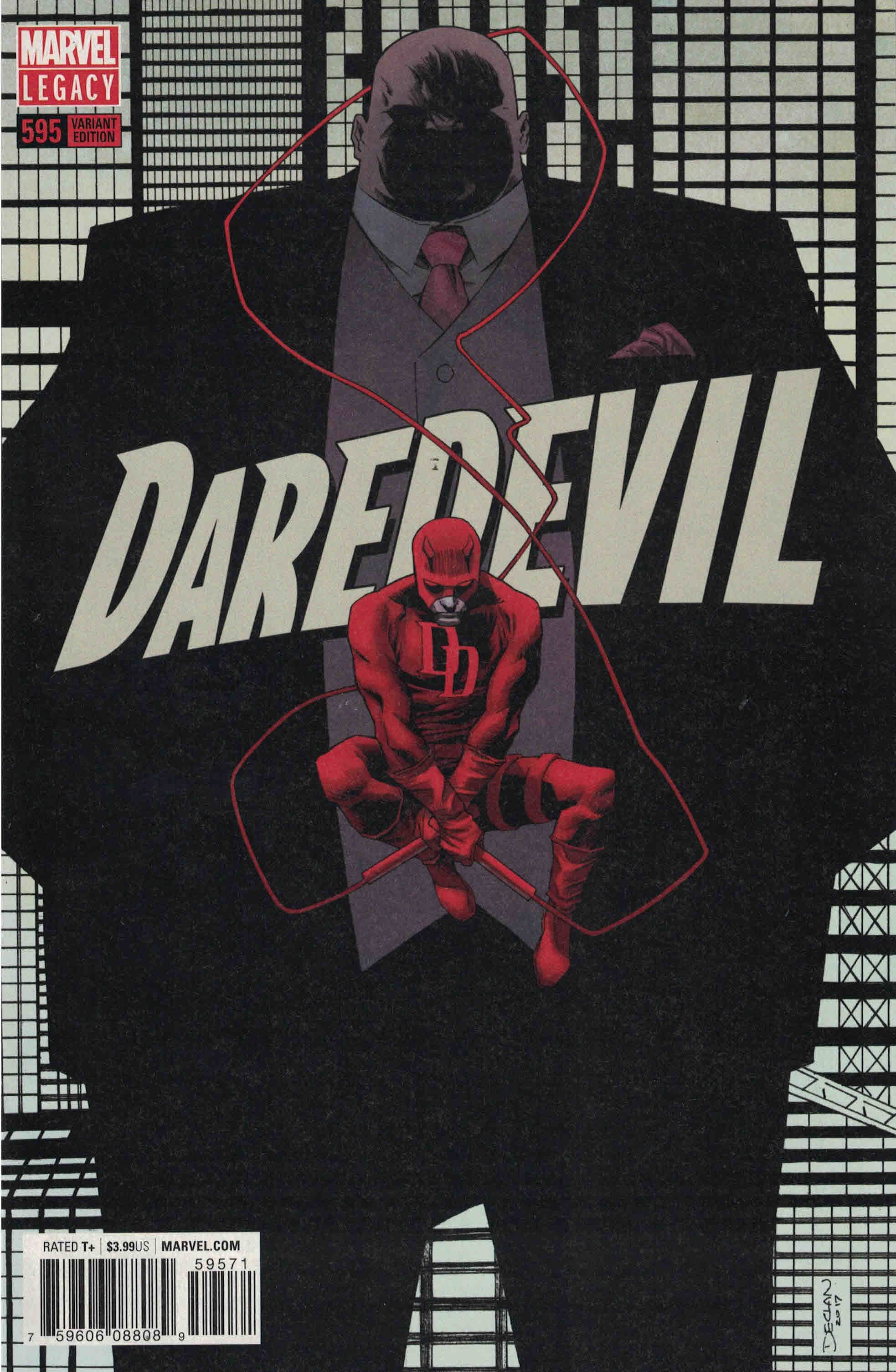 Daredevil #595 1:25 Declan Shalvey Variant Marvel Legacy