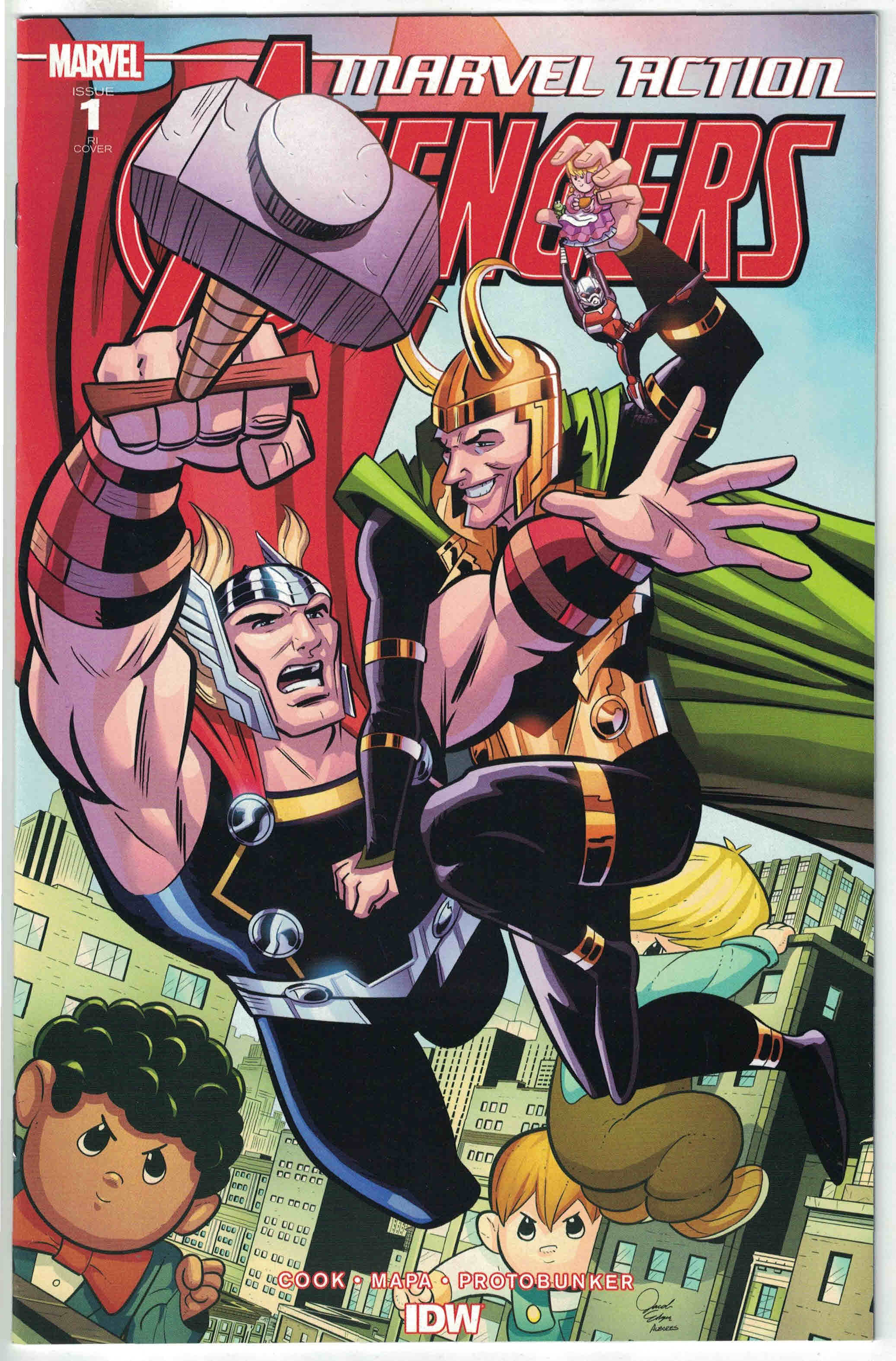 Marvel Action Avengers #1 1:10 Jacob Edgar Variant RI IDW Marvel 2020 VF/NM