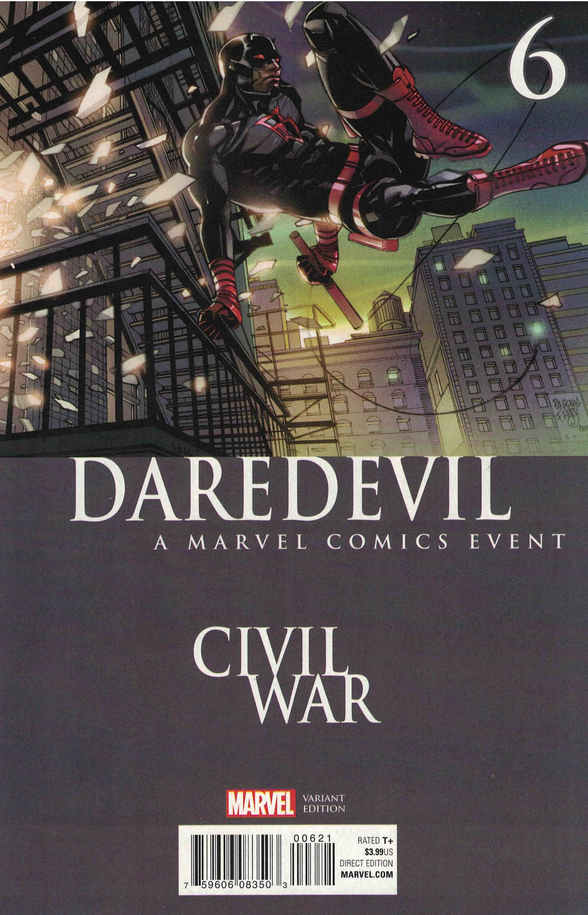 Daredevil #6 Pasqual Ferry Civil War Variant Marvel 2016
