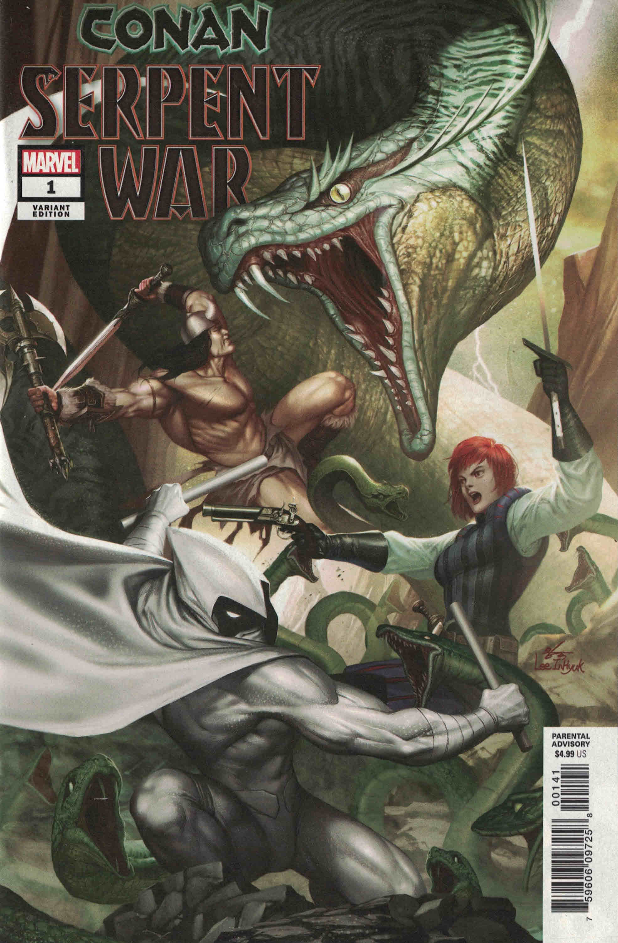 Conan Serpent War #1 1:50 InHyuk Lee Variant Marvel 2019 Moon Knight