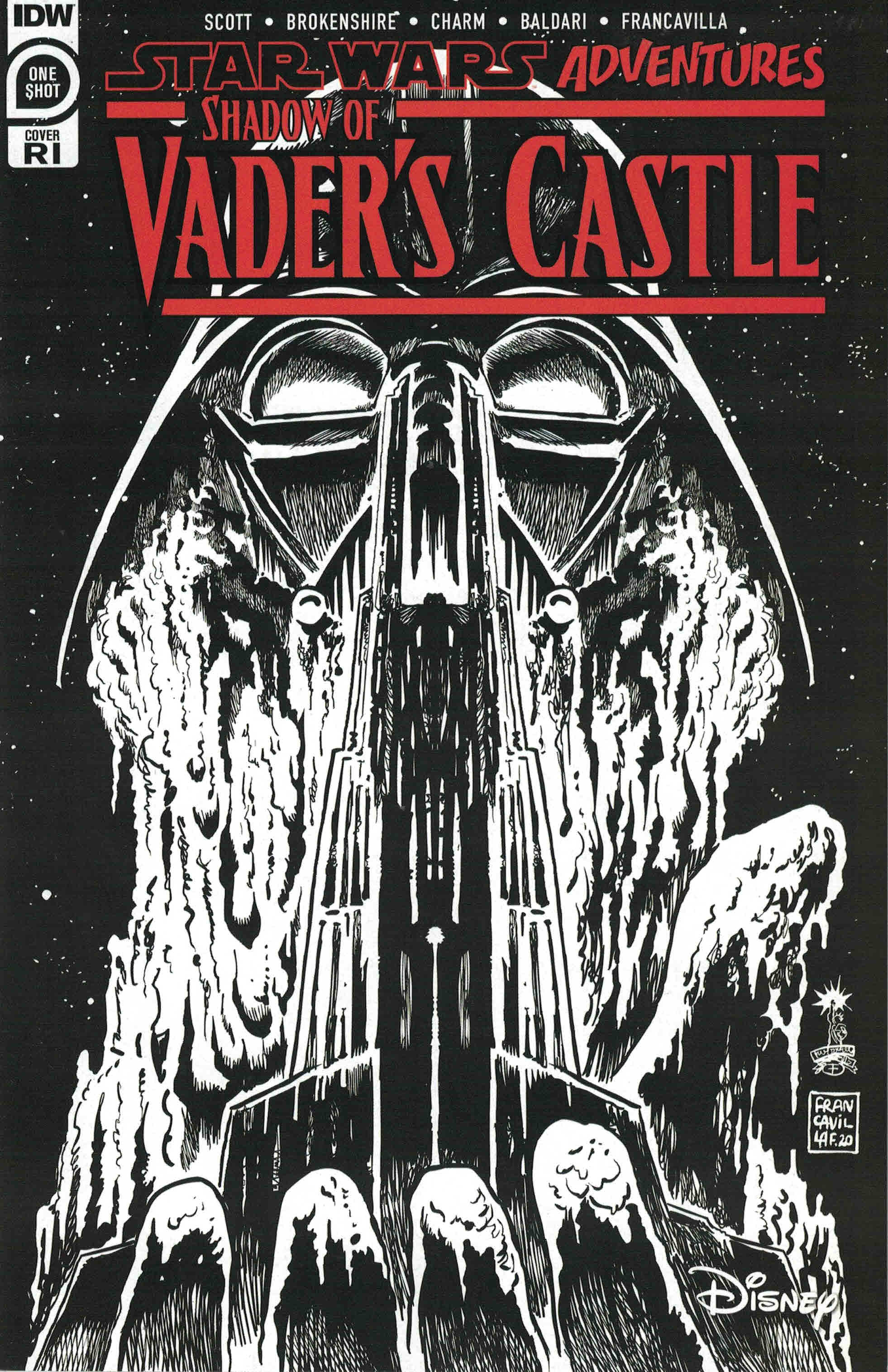Star Wars Adventures Shadow of Vader's Castle 1:10 Francavilla Variant Marvel
