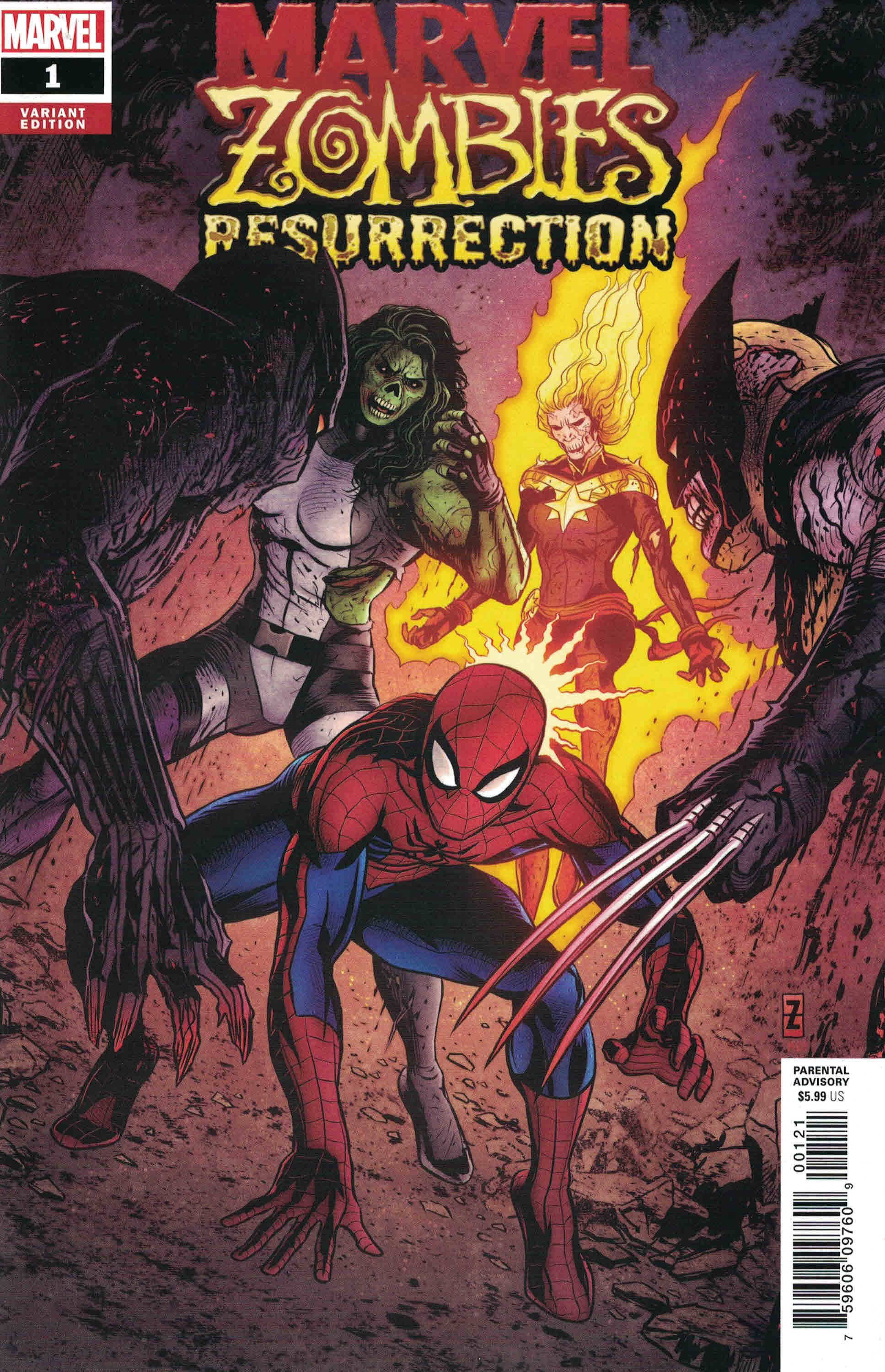 Marvel Zombies Resurrection #1 1:50 Patrick Zircher Variant Marvel 2020