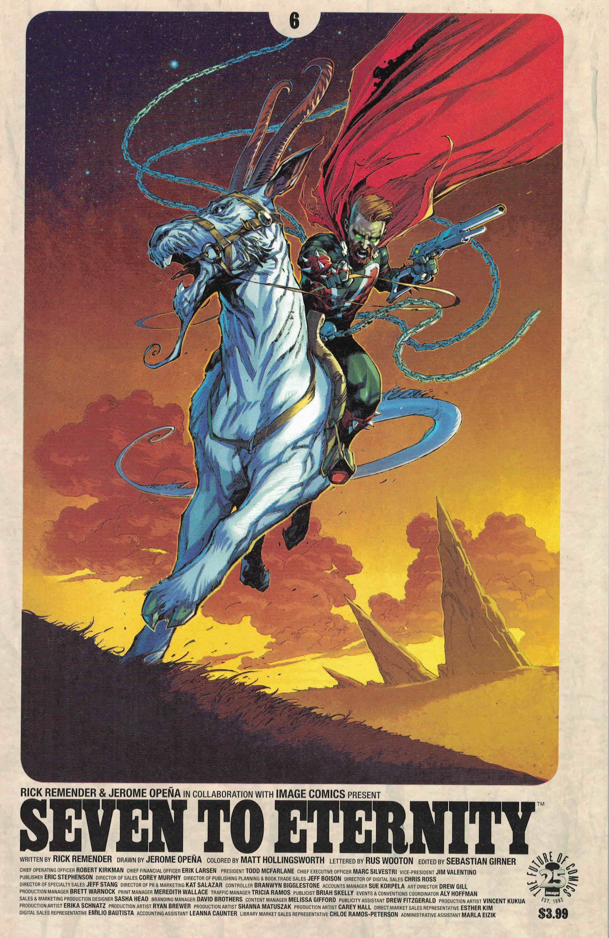 Seven to Eternity #6 Jerome Opena Variant Cover C Image 2016 Remender NM