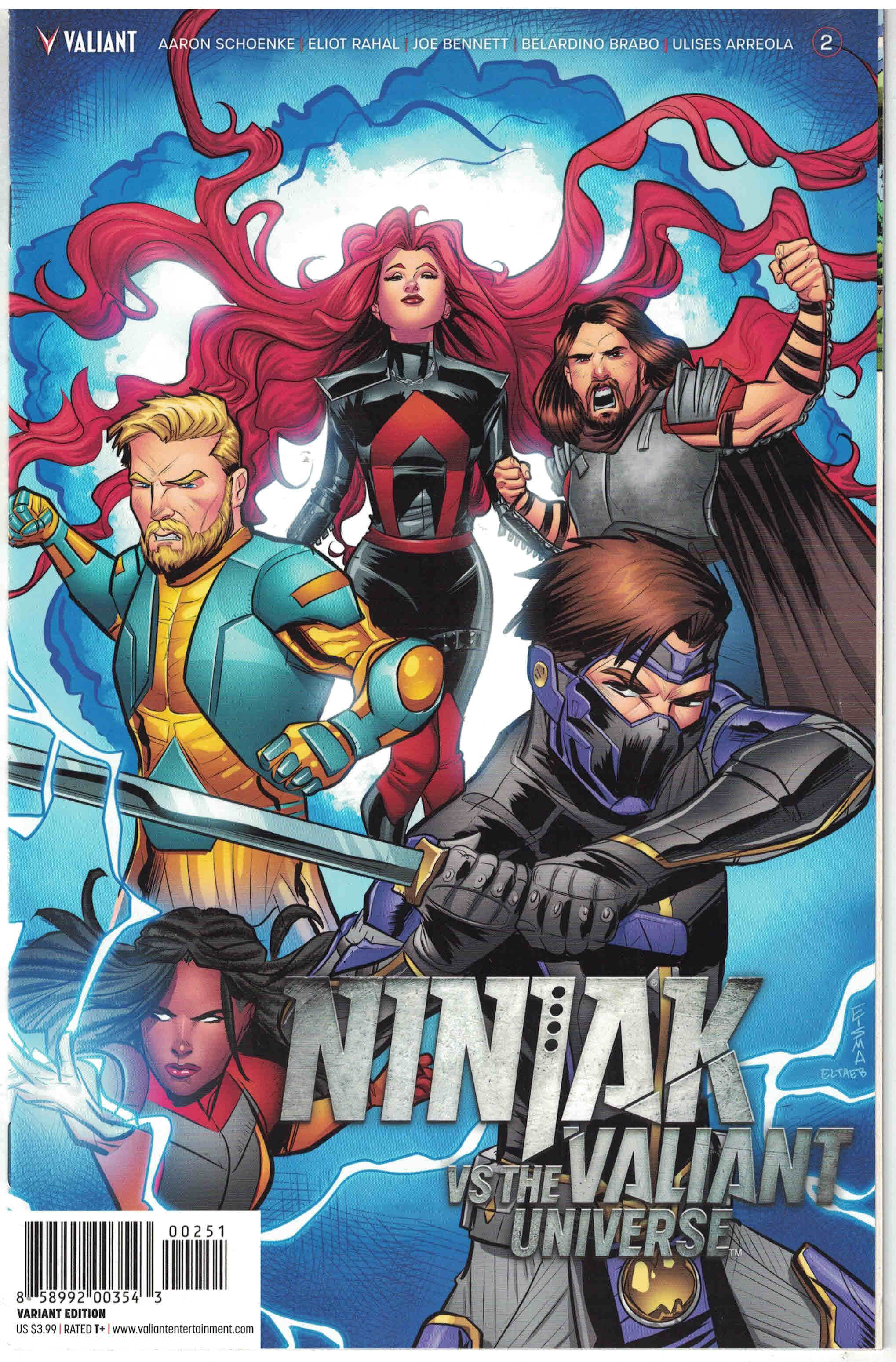 Ninjak vs Valiant Universe #2 1:50 Eisma Variant Cover D 2018 VF/NM