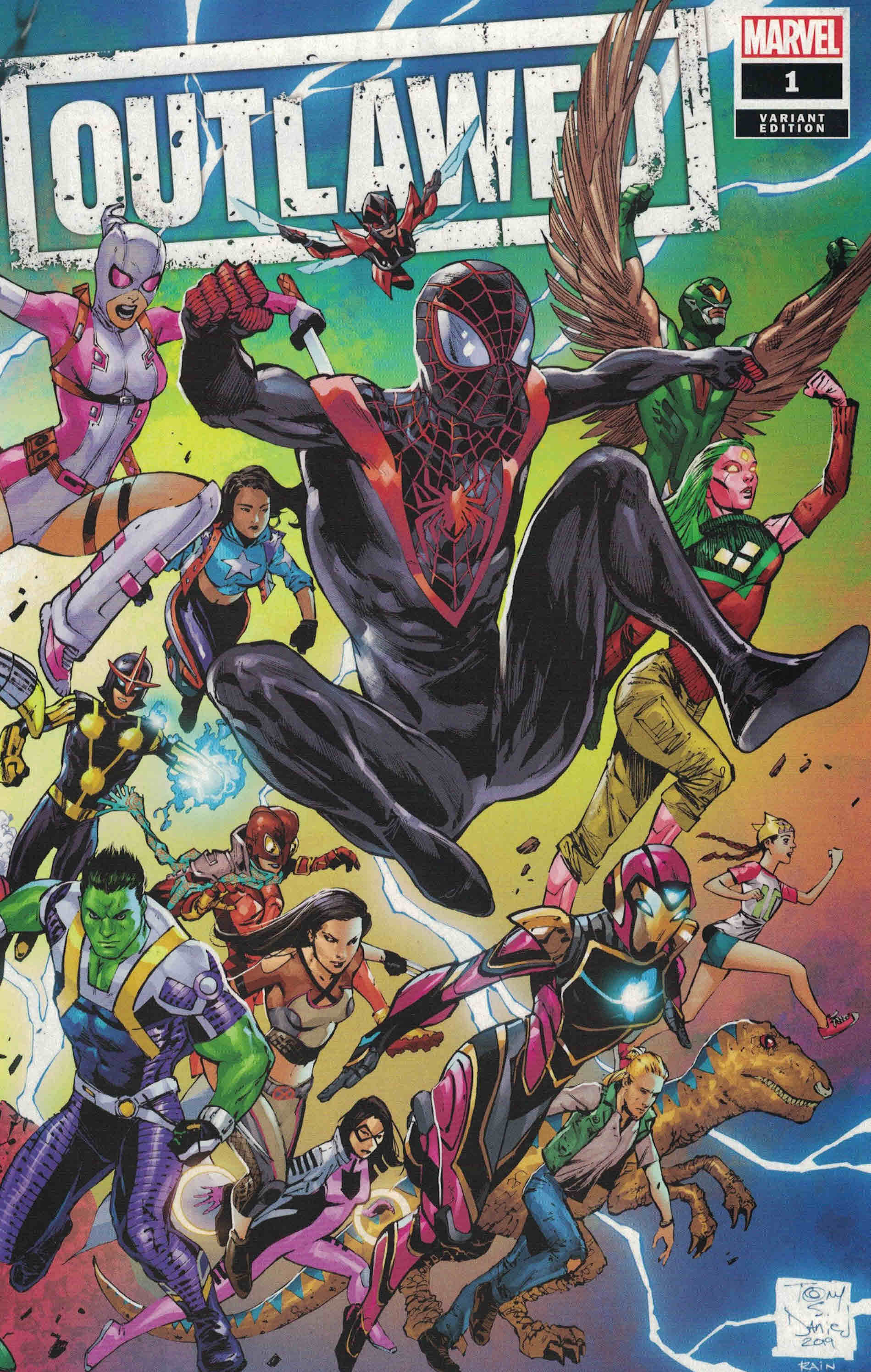Outlawed #1 Tony S Daniel Wraparound Variant Marvel 2020 Champions