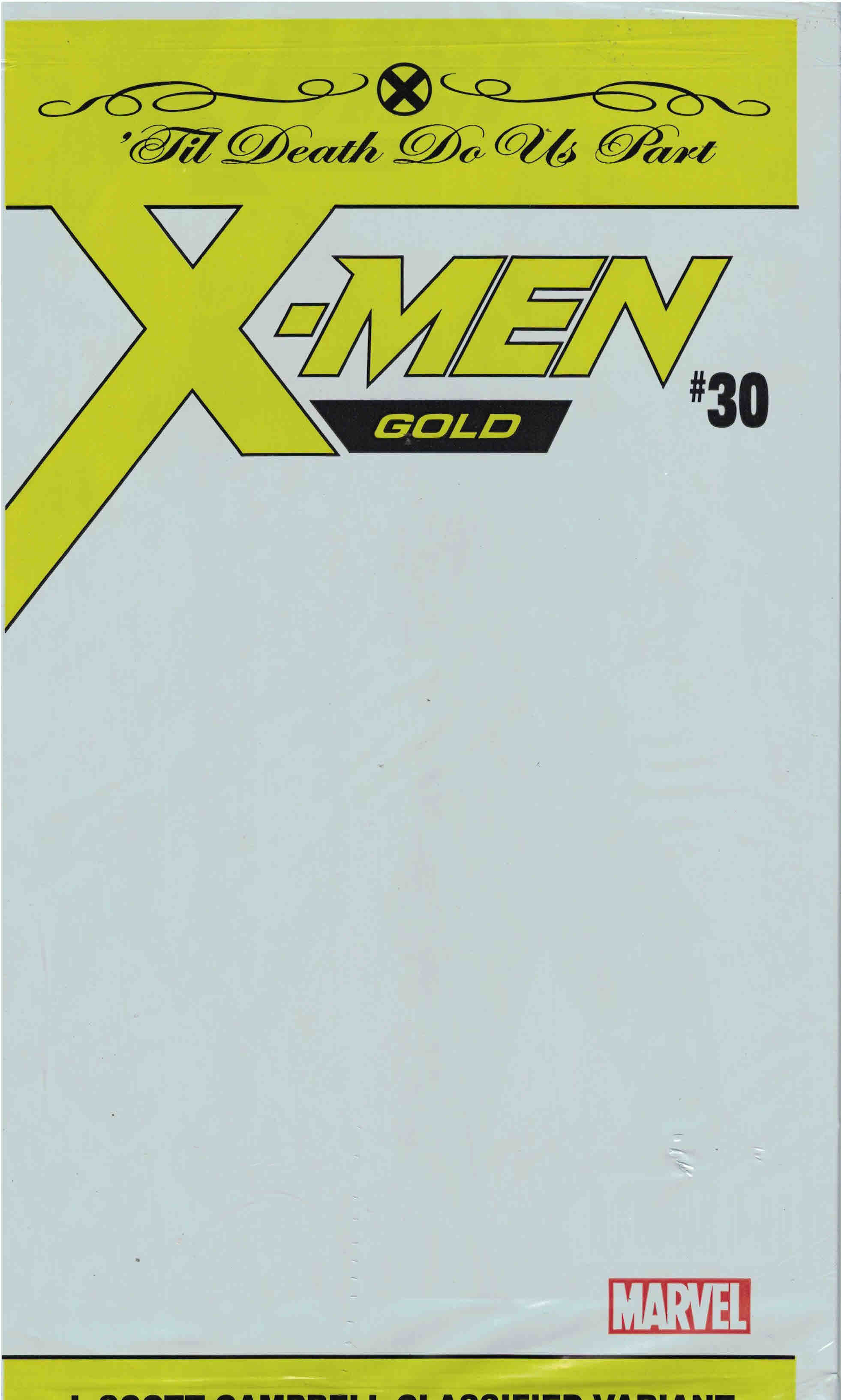XMen Gold 30 J Scott Campbell Classified Polybag Variant Sealed