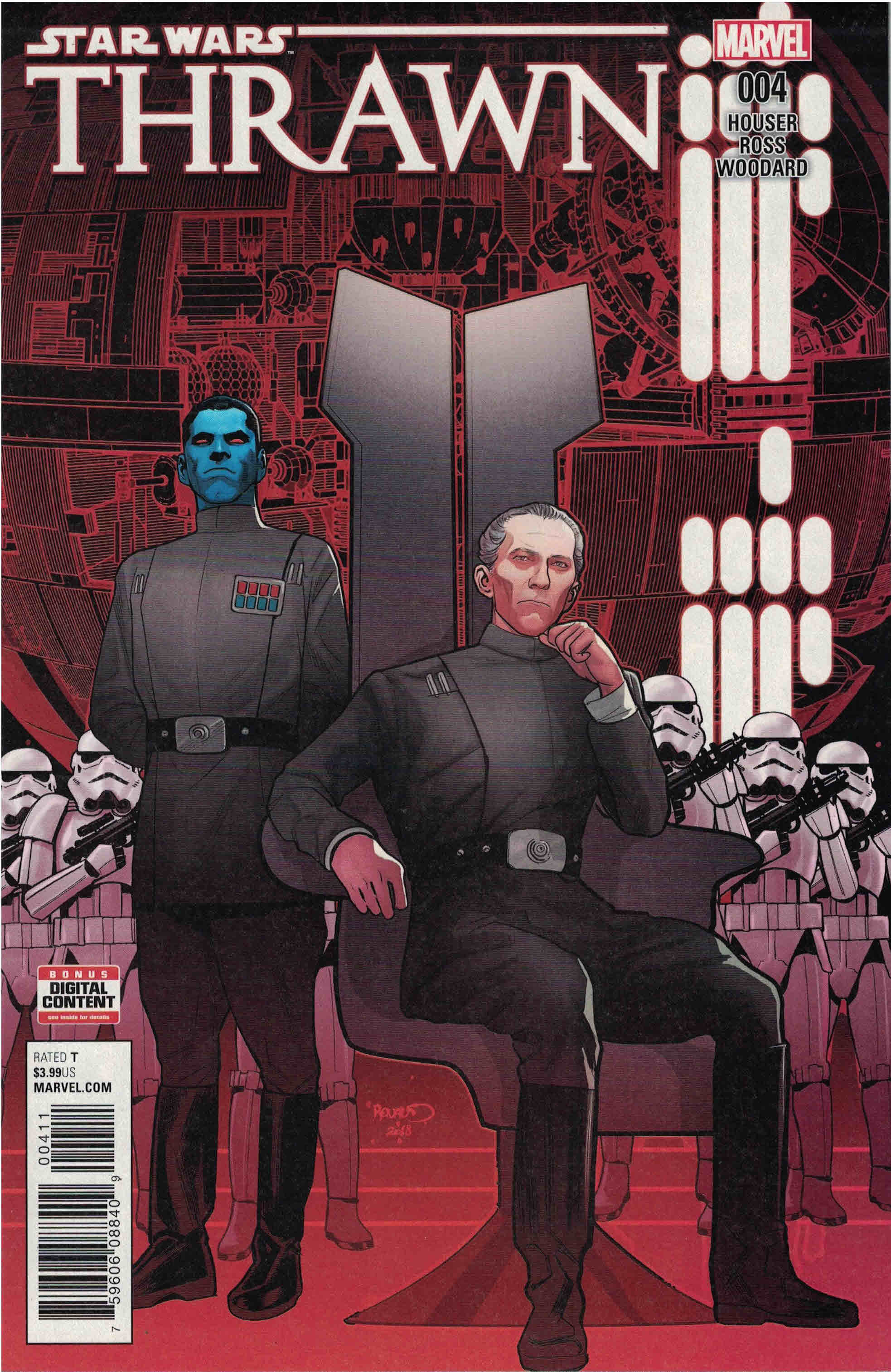 Star Wars Thrawn #4 1st Print Paul Renaud A Cover Moff Grand Tarkin Marvel 2018