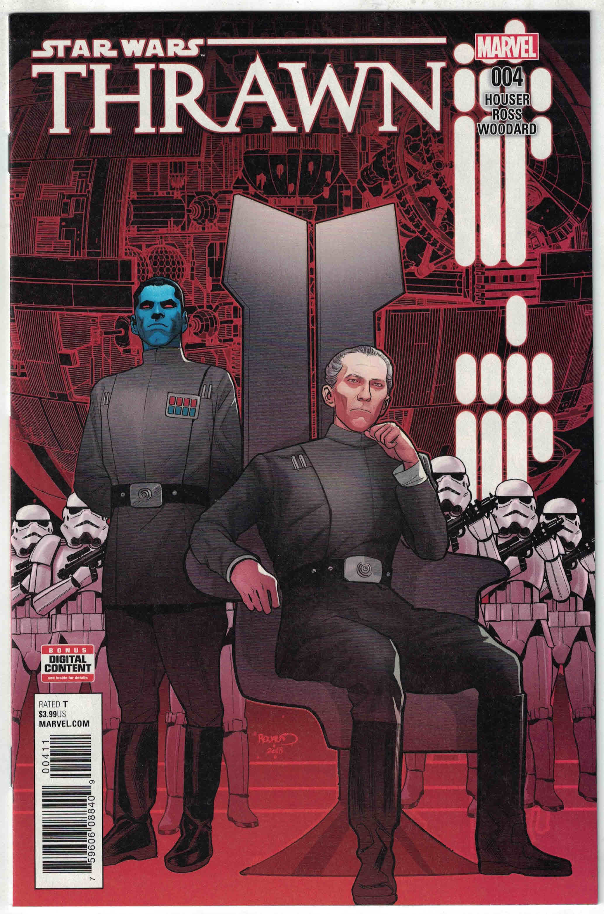 Star Wars Thrawn #4 1st Print Renaud A Cover Moff Grand Tarkin Marvel 2018 VF/NM