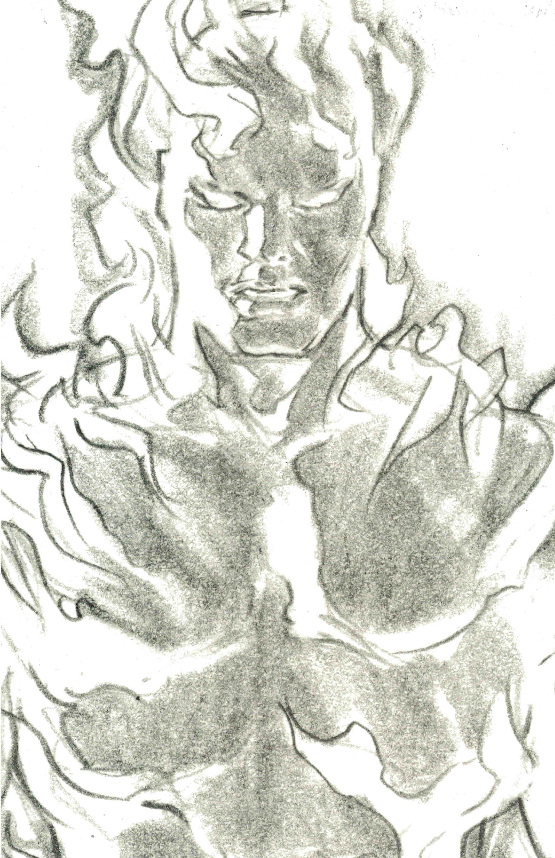 Fantastic Four #24 1:100 Ross Timeless Sketch Variant Marvel Human Torch