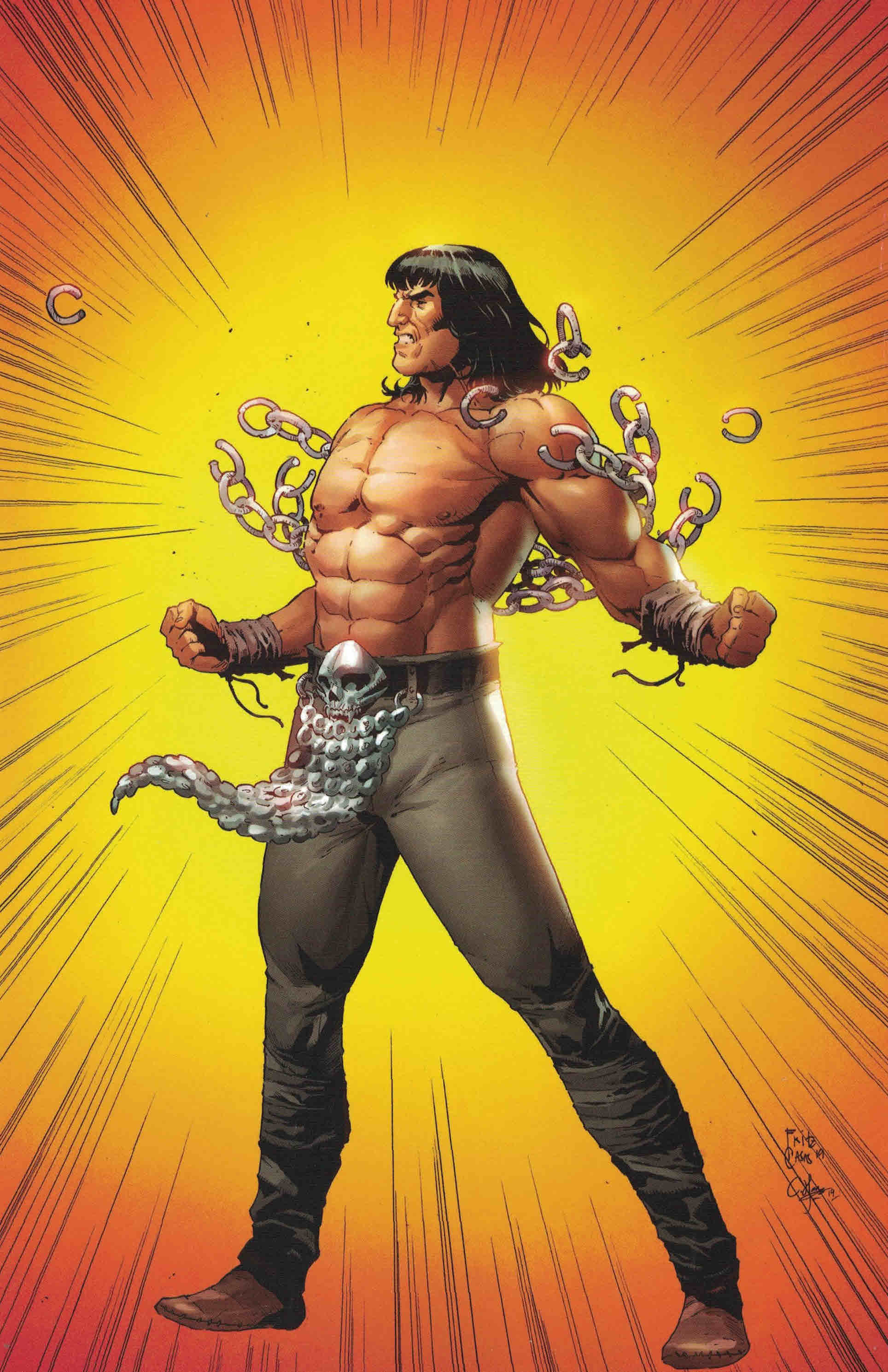 Cimmerian Red Nails #1 1:10 Fritz Casas Virgin Conan Variant Ablaze 2020