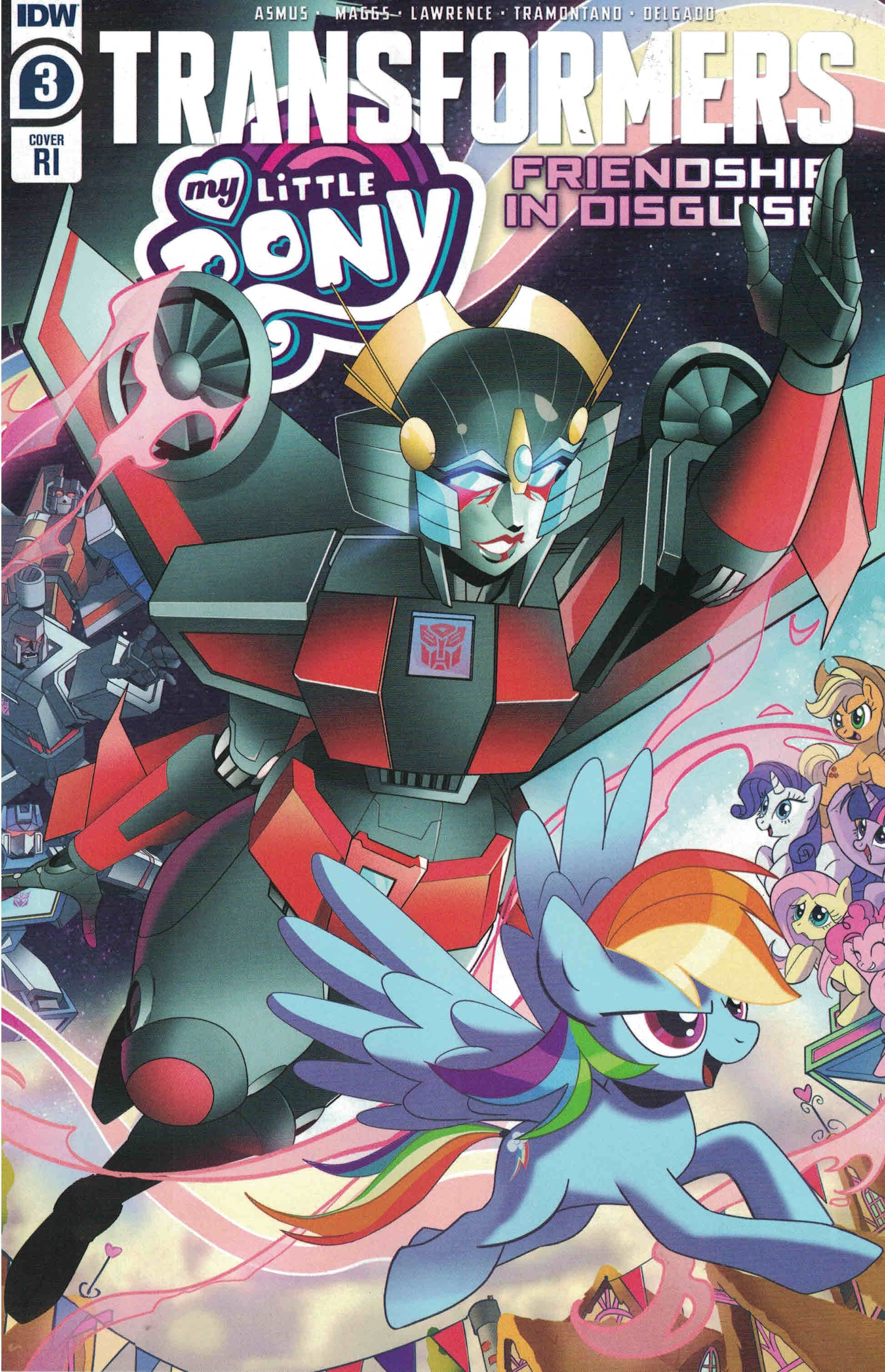My Little Pony Transformers #3 1:10 Priscilla Tramontano RI Variant IDW 2020