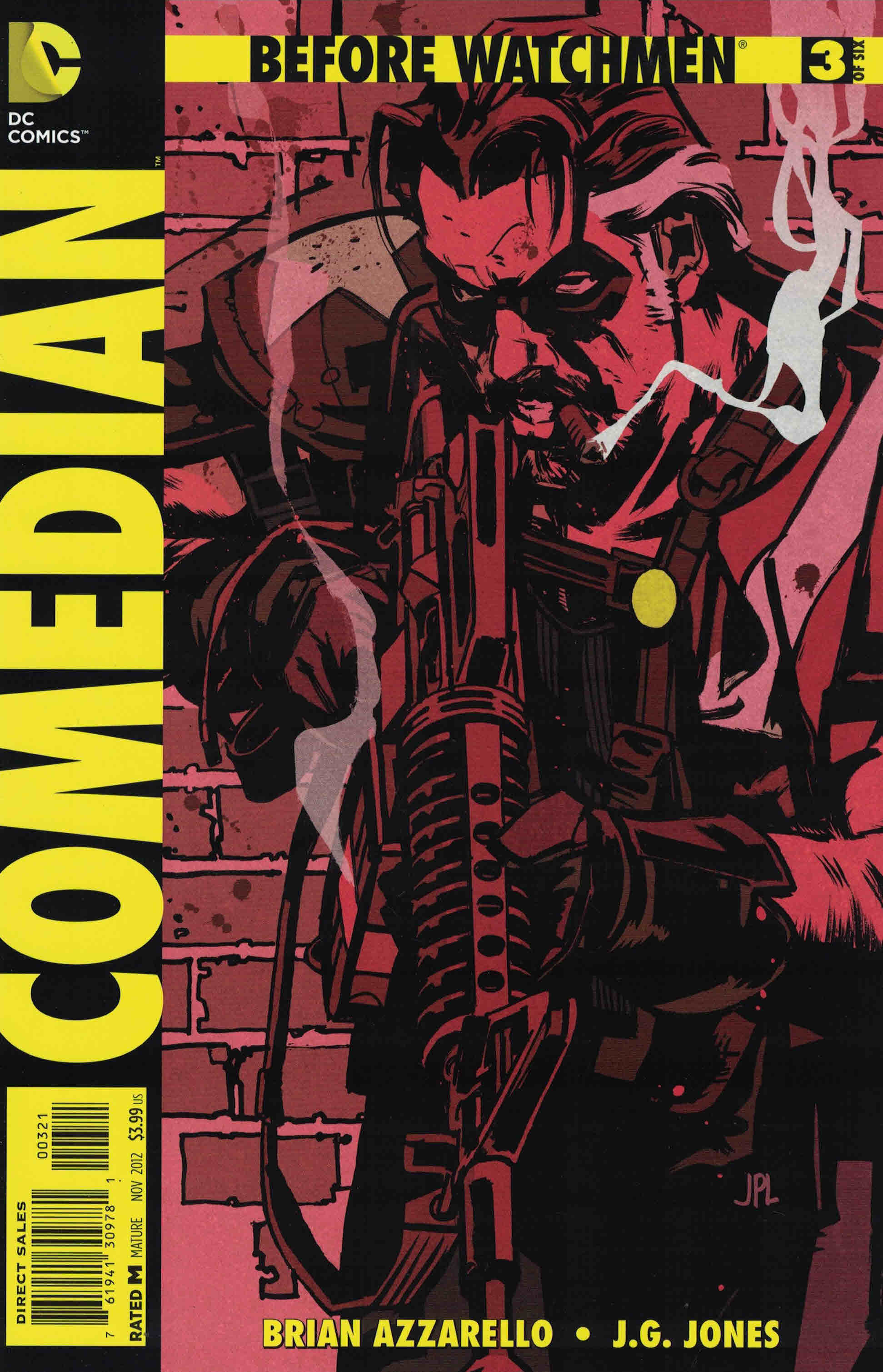 Before Watchmen Comedian #3 1:25 John Paul Leon Variant DC 2012