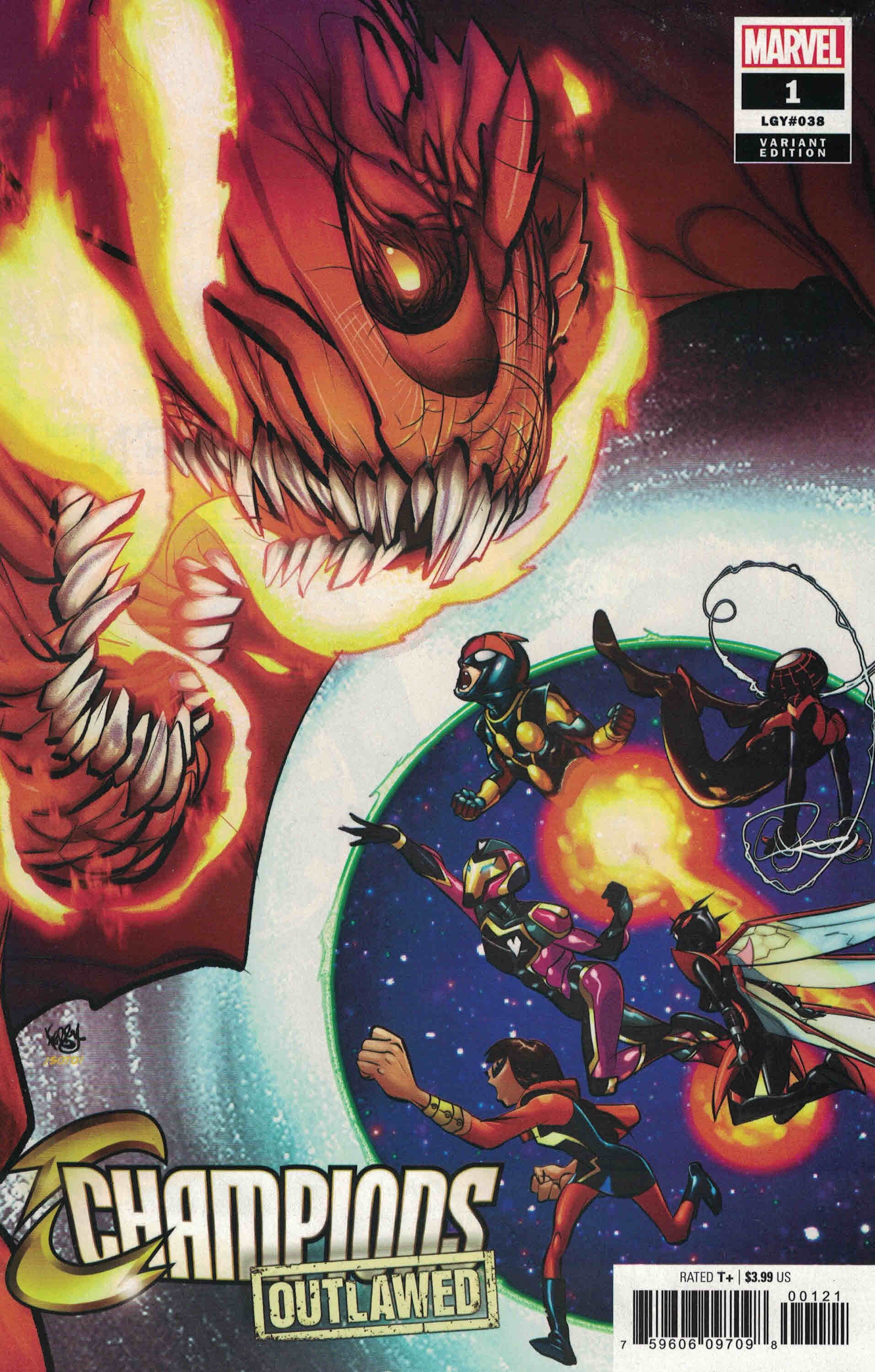 Champions #1 1:25 Pasqual Ferry Variant Marvel 2020 Outlawed