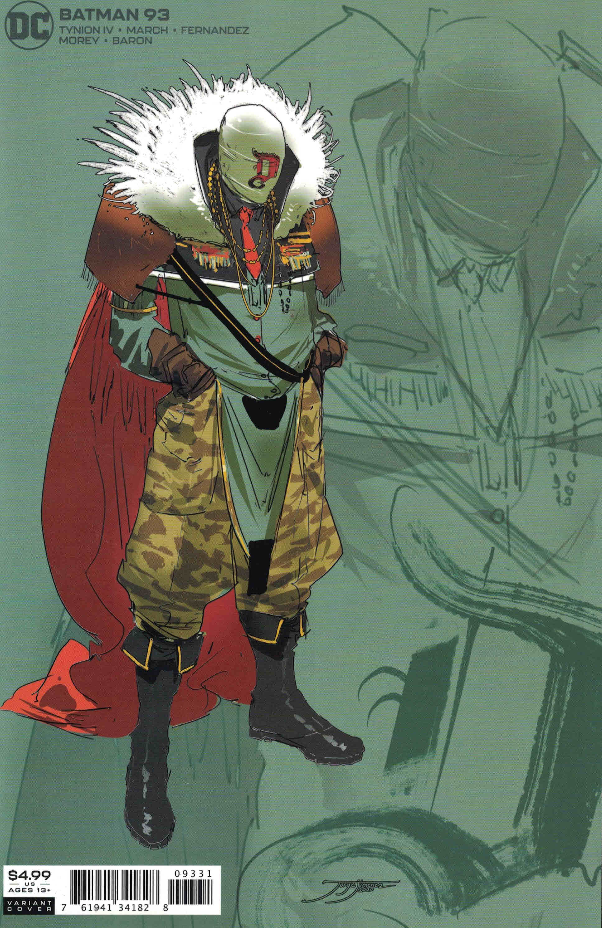 Batman #93 1:25 Jorge Jiminez Designer Variant DC Joker War