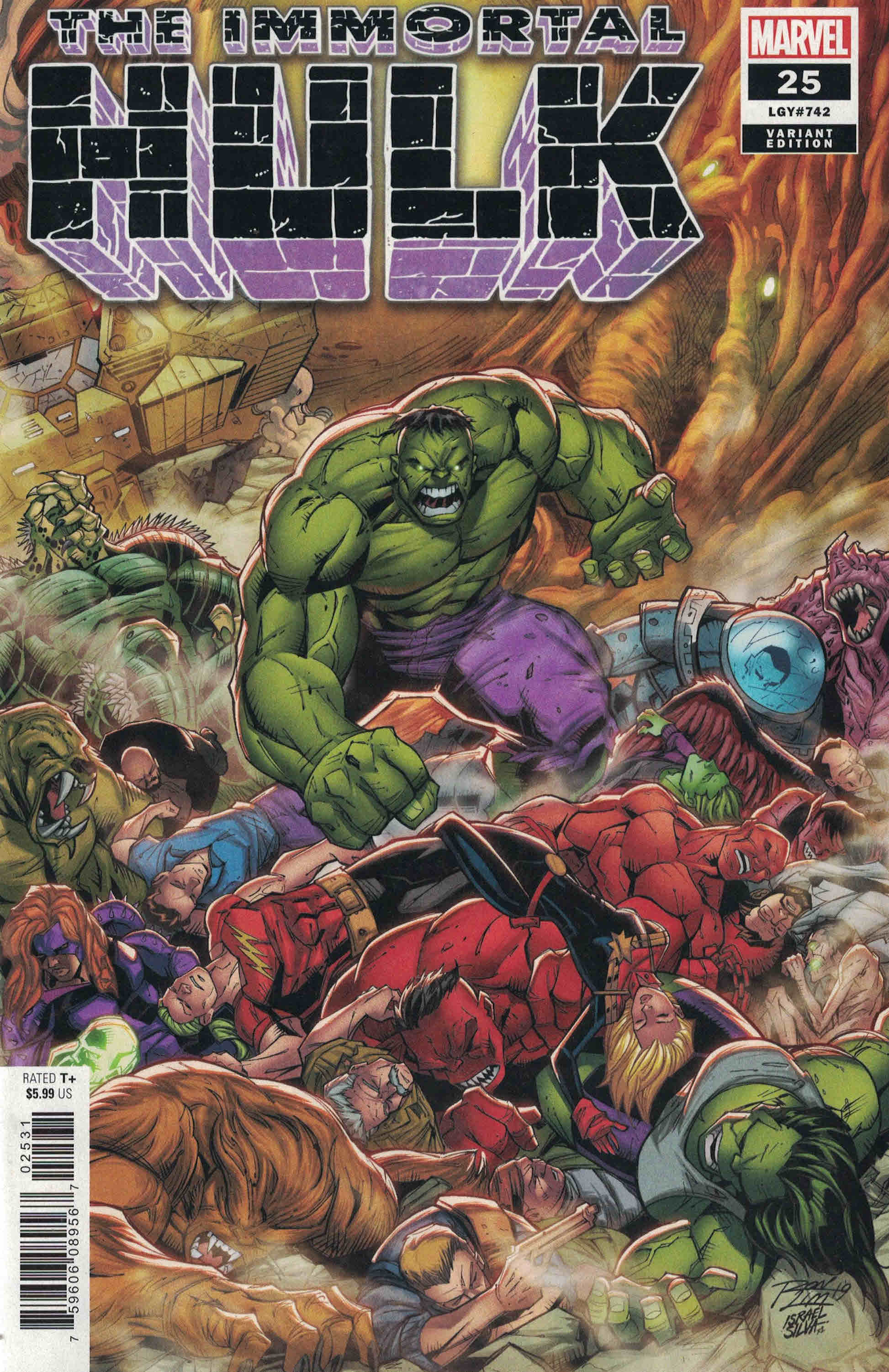 Immortal Hulk #25 1:50 Ron Lim Variant Marvel 2018 Incredible