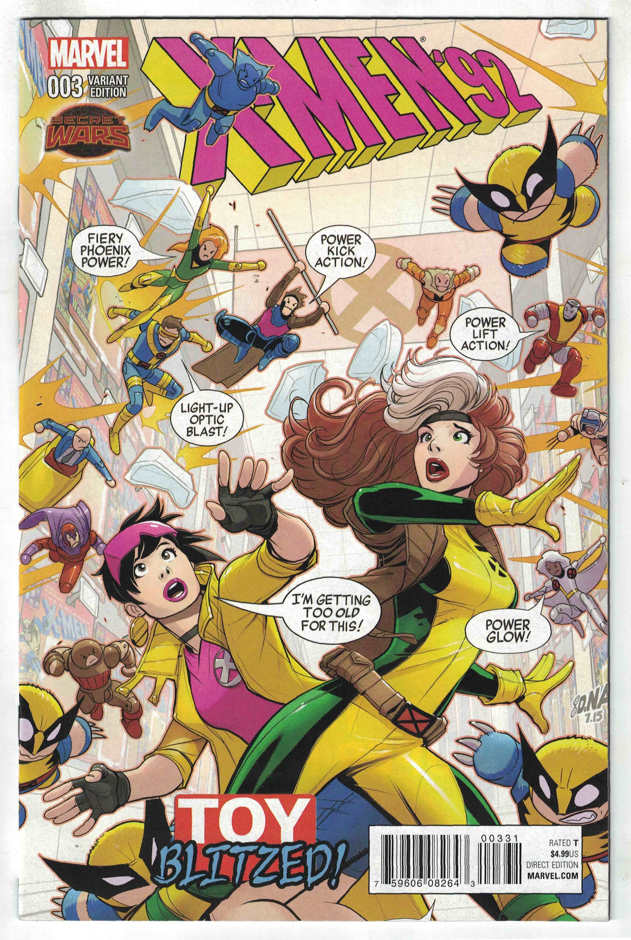 X-Men 92 #3 1:25 David Nakayama Variant Marvel 2015 SWA VF/NM