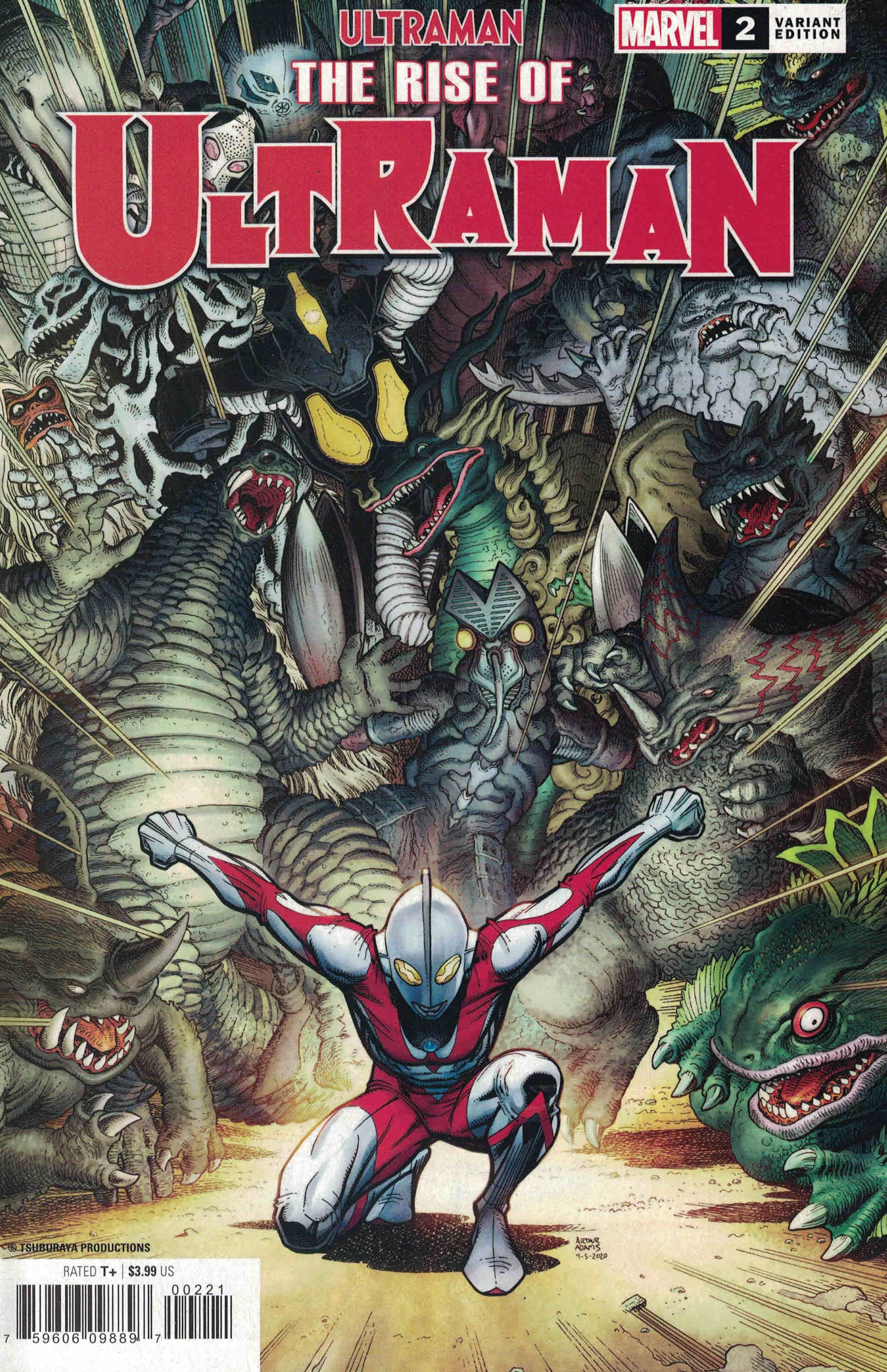 Rise of Ultraman #2 1:25 Arthur Adams Variant Marvel 2020