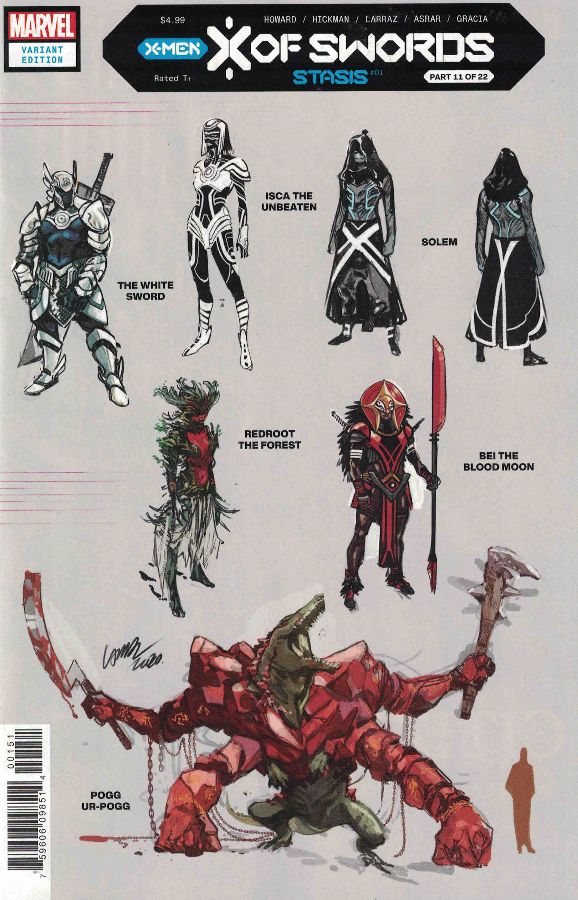 X of Swords Stasis #1 1:10 Pepe Larraz Design Variant Marvel 2020 Hickman X-Men