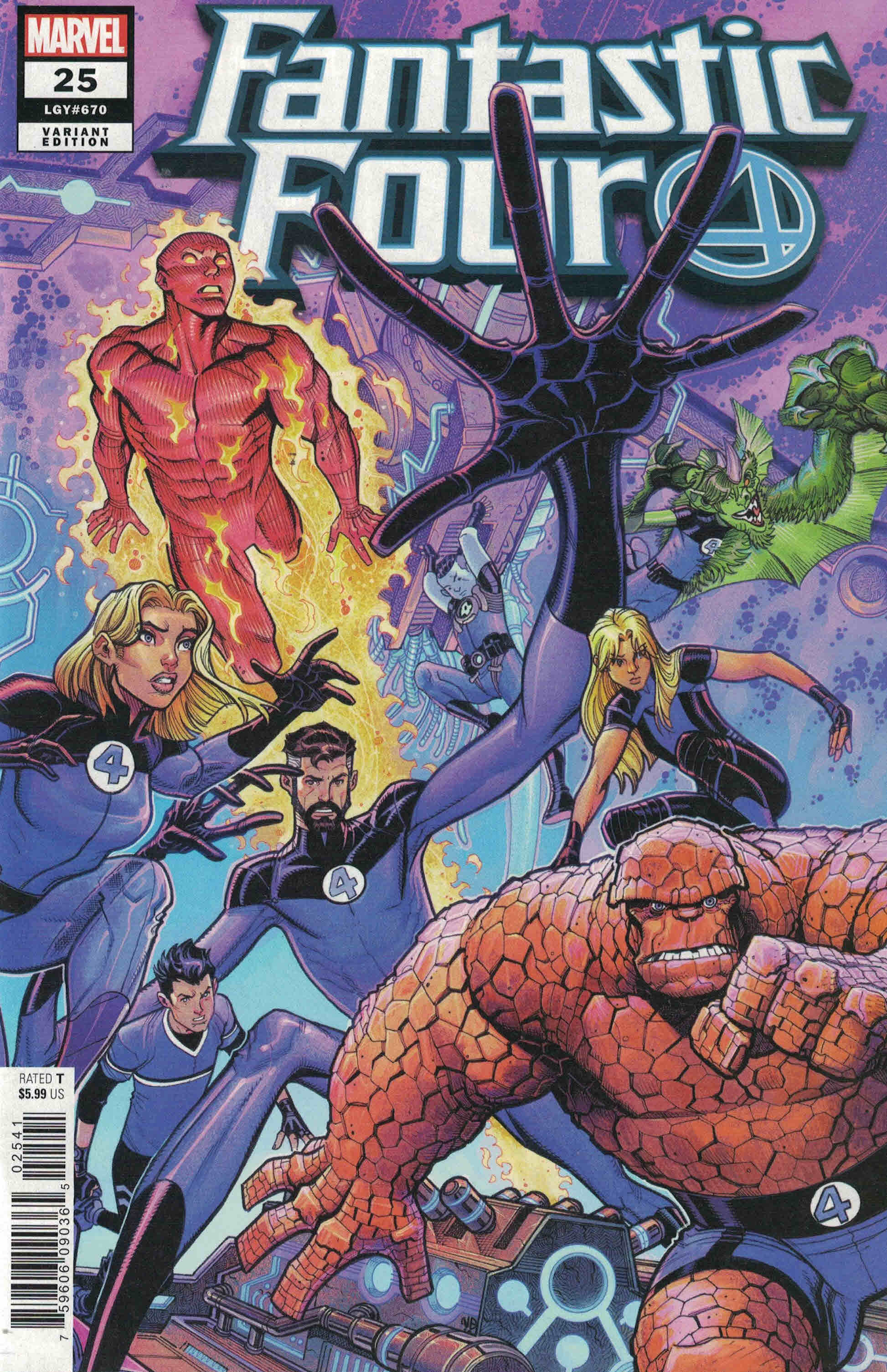 Fantastic Four #25 1:50 Nick Bradshaw Variant Marvel 2018
