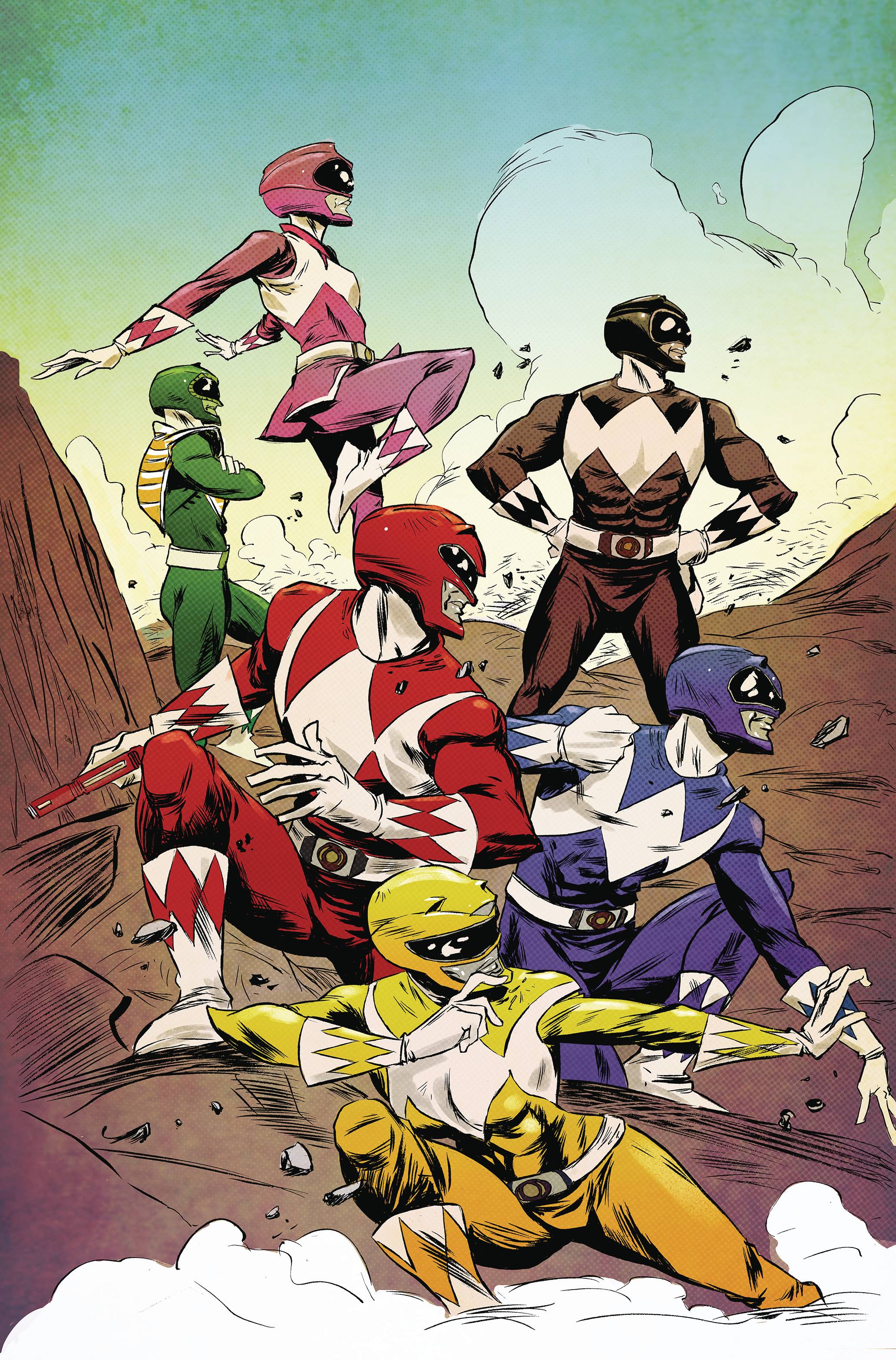 Mighty Morphin Power Rangers #3 1:50 Sanford Greene Team Variant