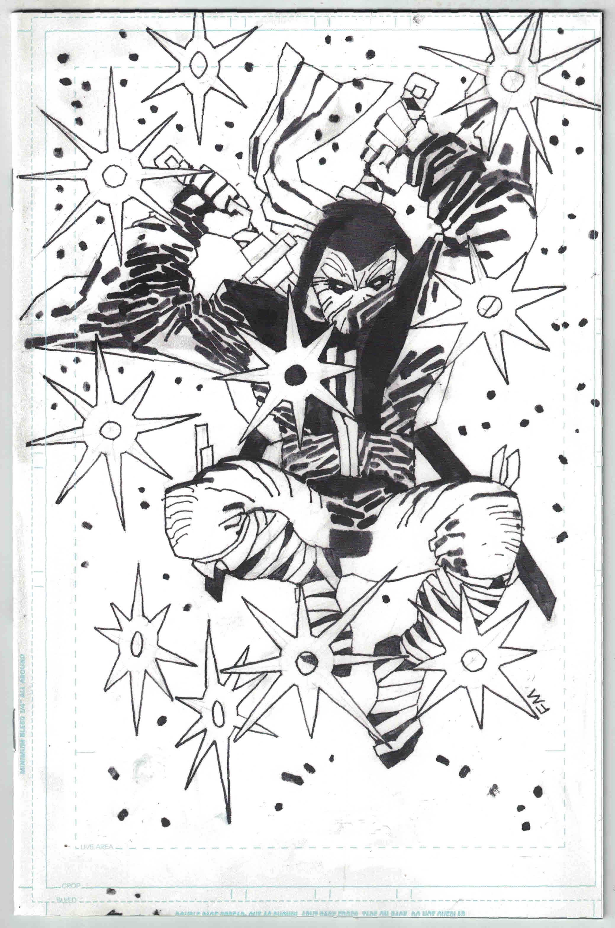 Fire Power #12 1:25 Frank Miller B&W Virgin Sketch Variant Image 2020 VF/NM