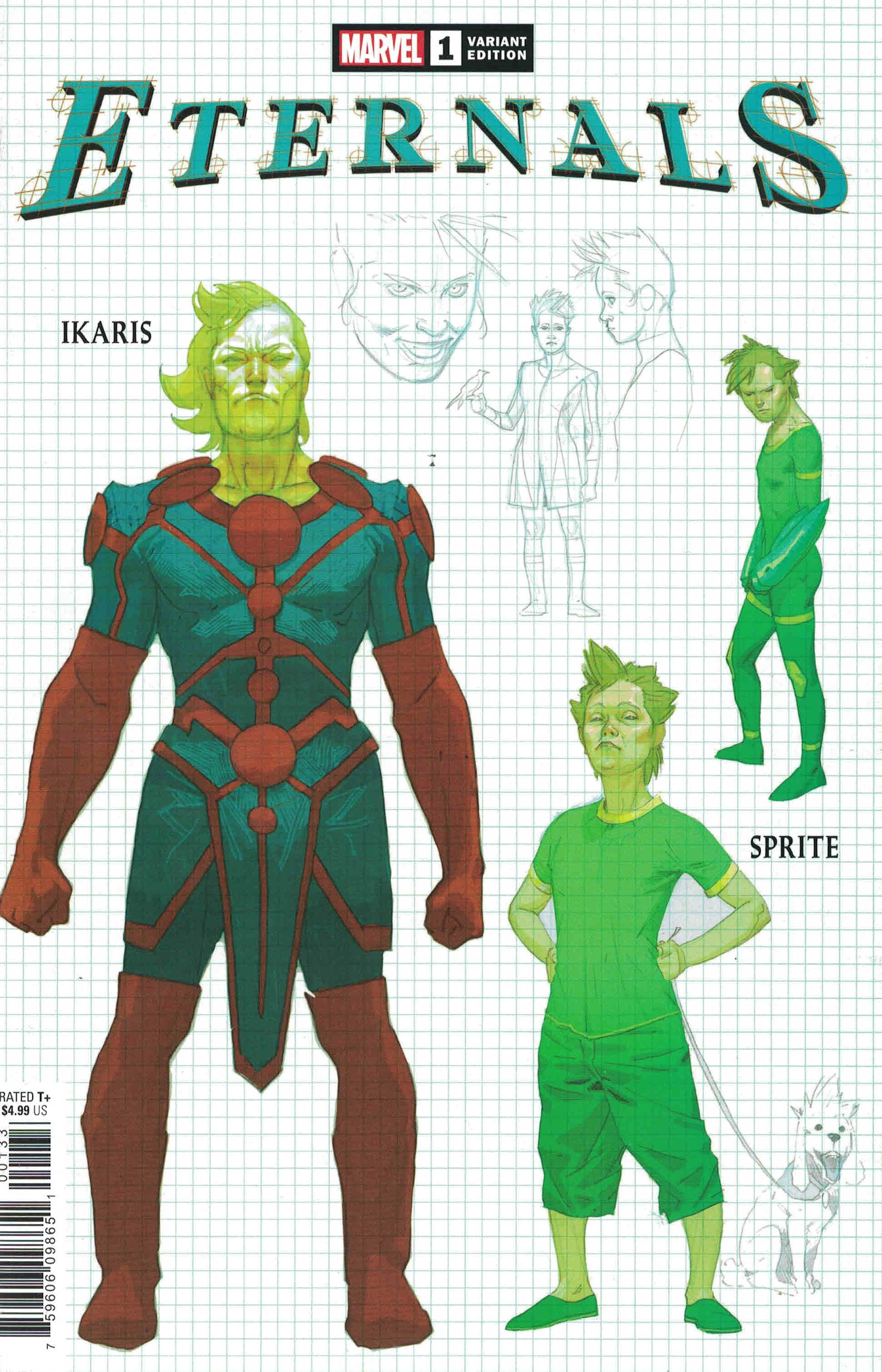 Eternals #1 1:10 Ribic Design Variant Marvel 2021 Gillen