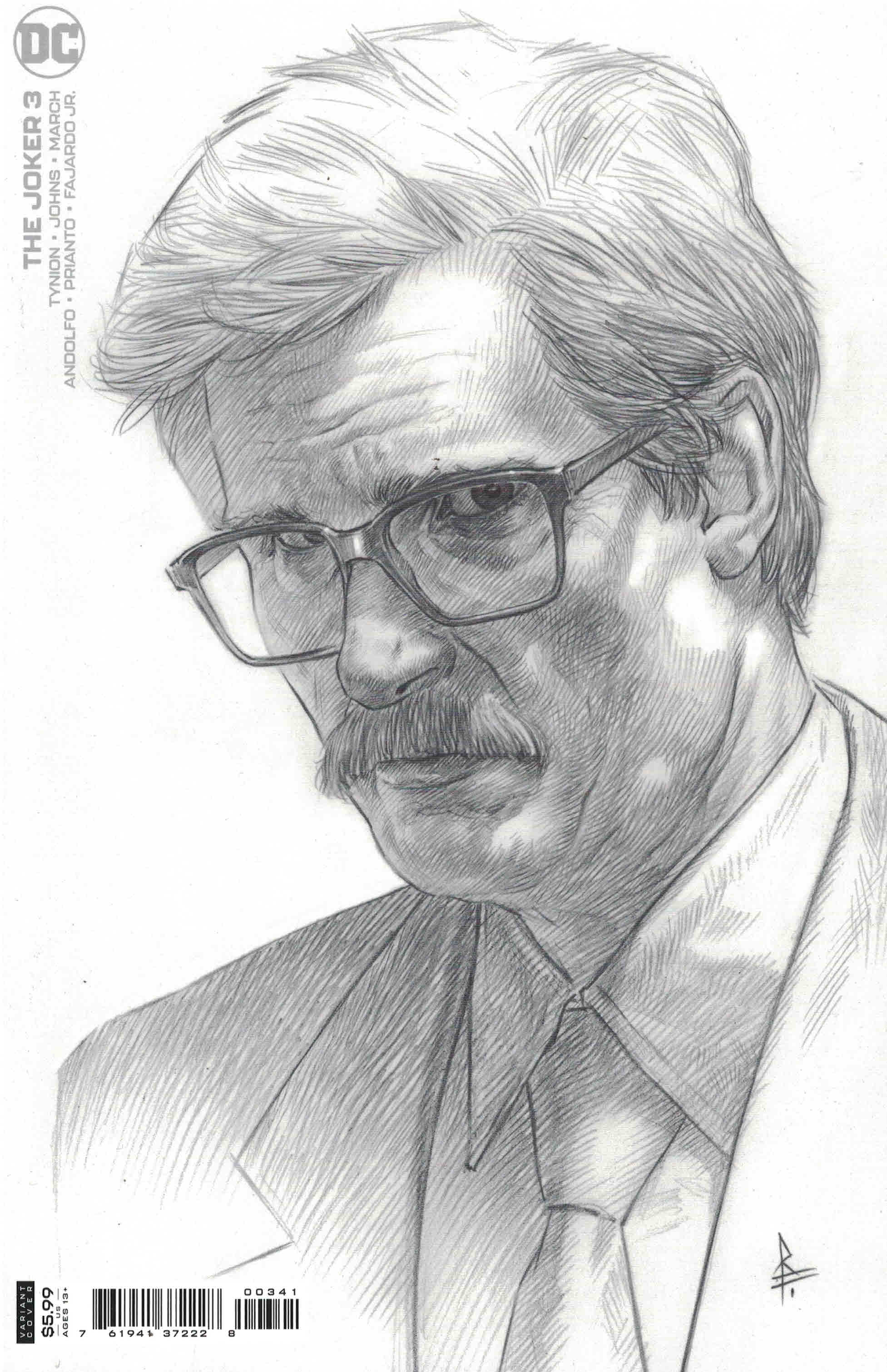 Joker #3 1:25 Federici James Gordon Sketch Variant DC 2021 Tynion IV