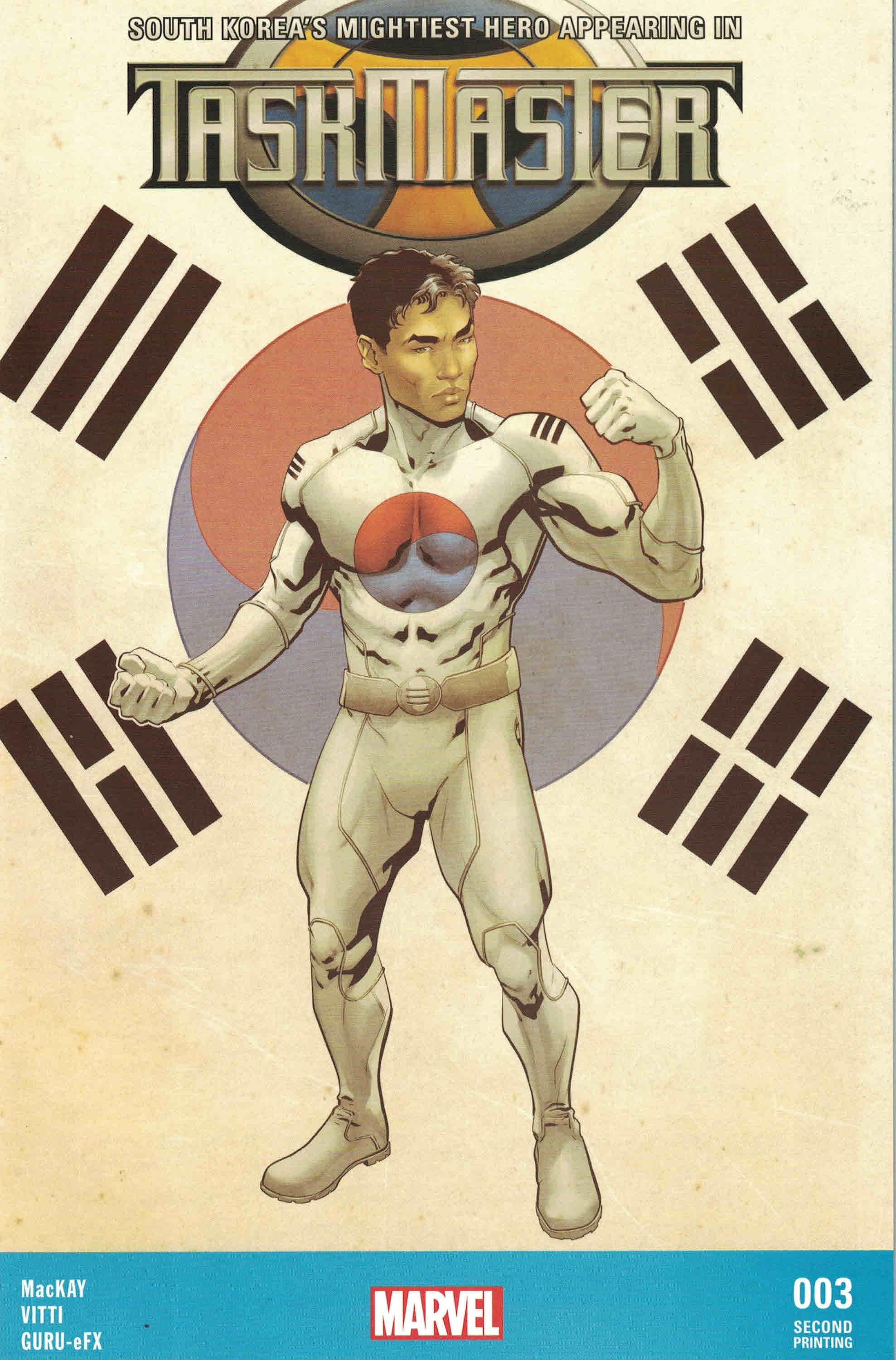 Taskmaster #3 Taegukgi Wonderworld Ssalefish Variant 2nd Print Marvel 2020