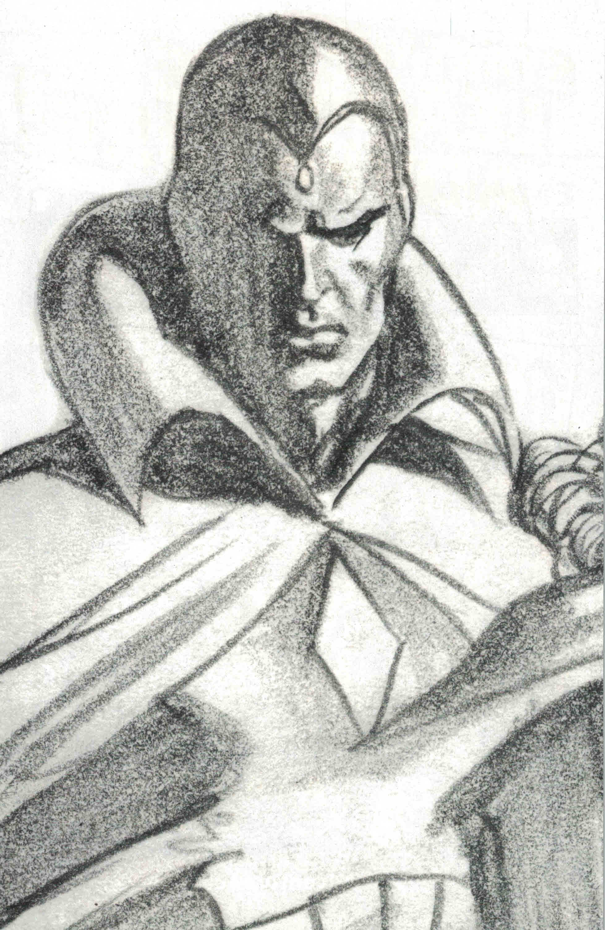 Avengers #43 1:200 Ross Timeless Vision B&W Sketch Virgin Variant Marvel 2018