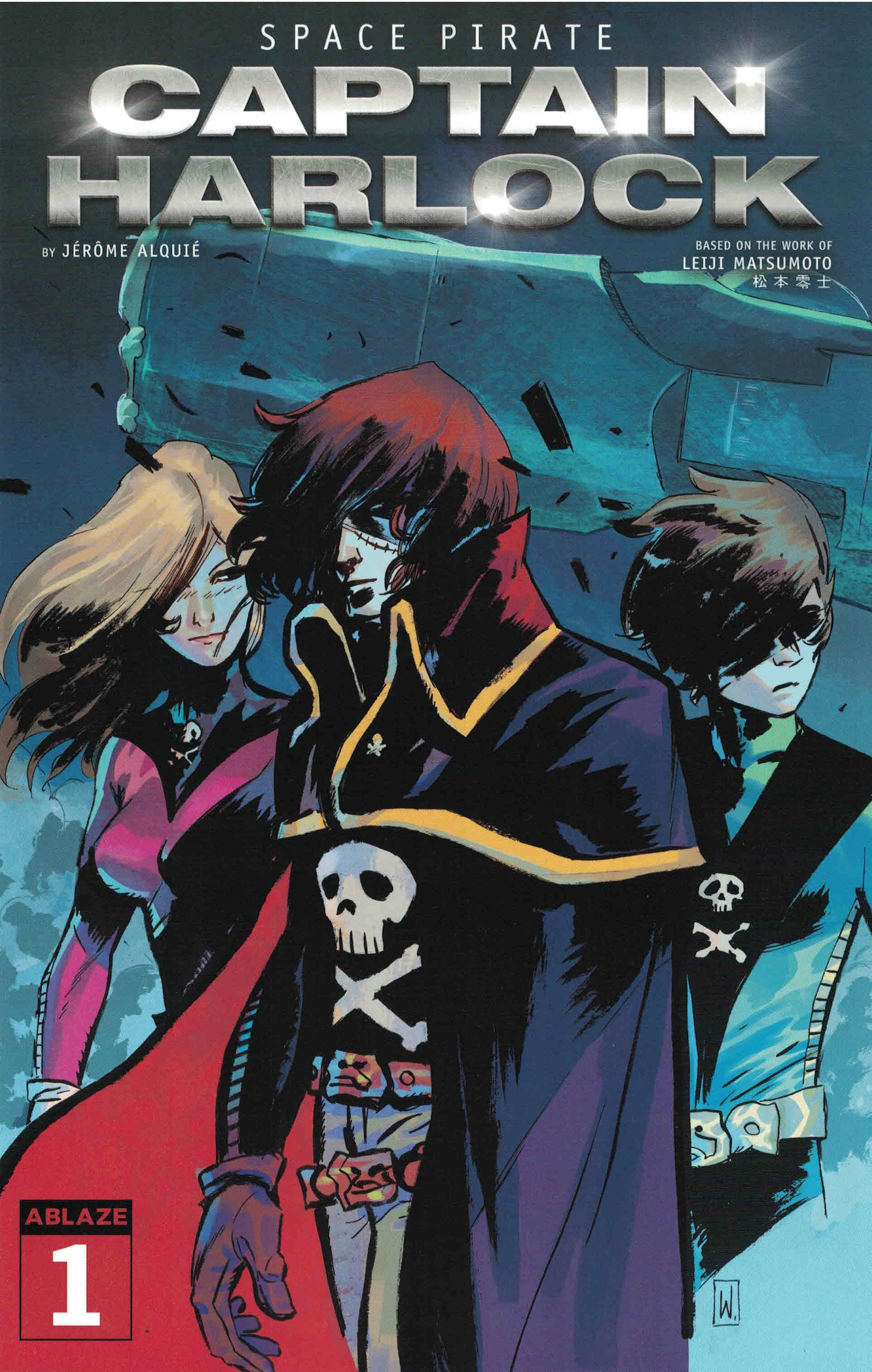 Space Pirate Captain Harlock #1 1:25 Werther DellEdera Variant Ablaze 2021