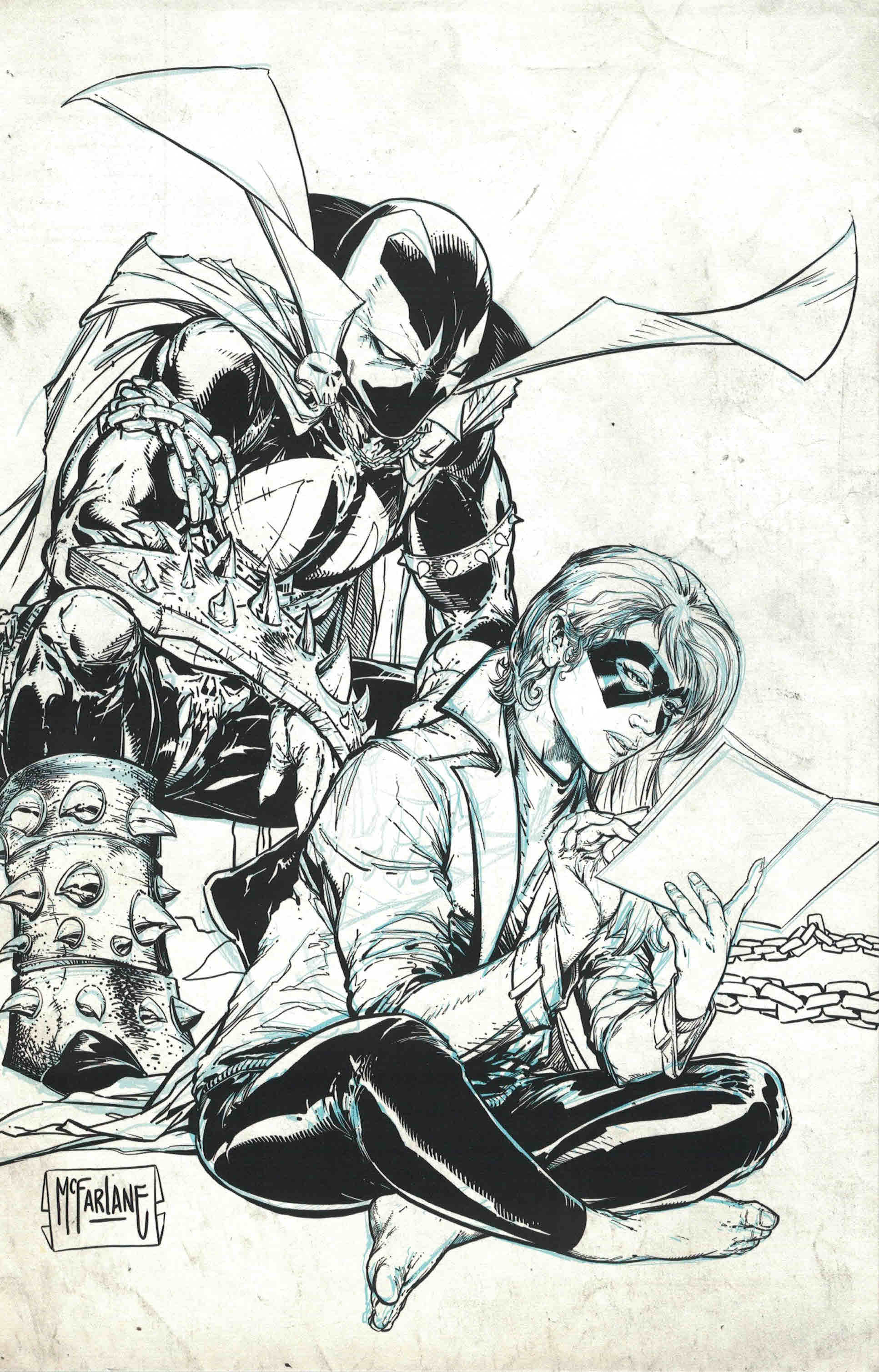 Crossover #3 1:100 Todd McFarlane Virgin Sketch Variant Spawn Image 2020 Cates