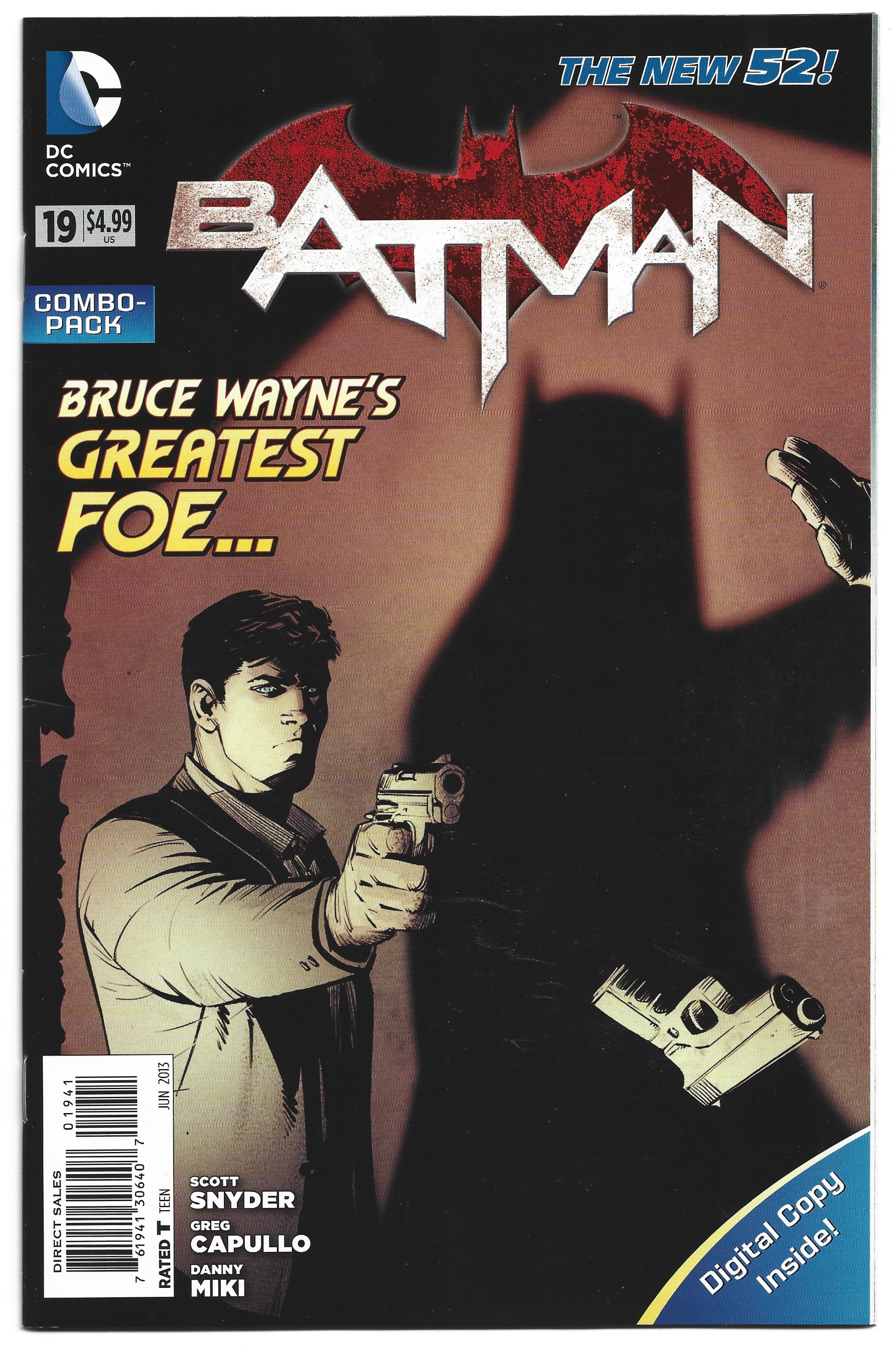 Batman #19 Digital Combo Variant UNBAGGED DC New 52 Scott Snyder 2011 VF