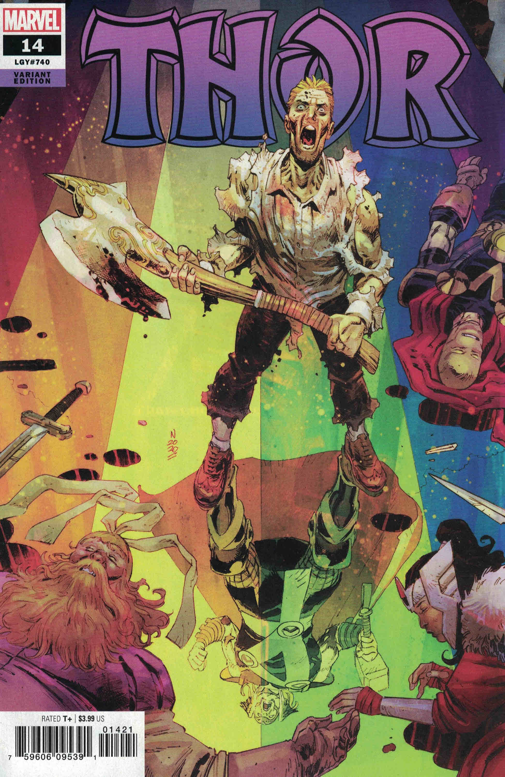 Thor #14 1:25 Klein Variant Marvel 2020 Cates