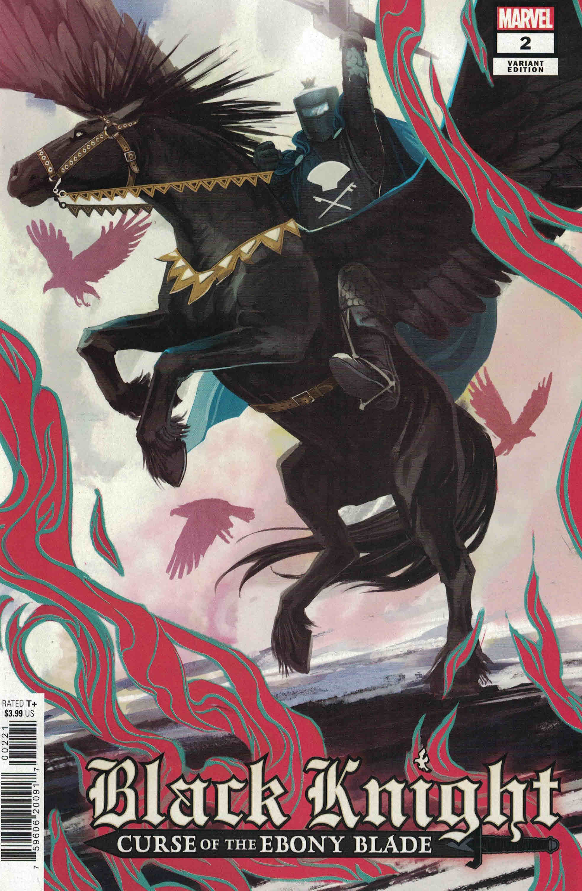 Black Knight Curse of the Ebony Blade #2 1:25 Hans Variant Marvel 2021 Spurrier