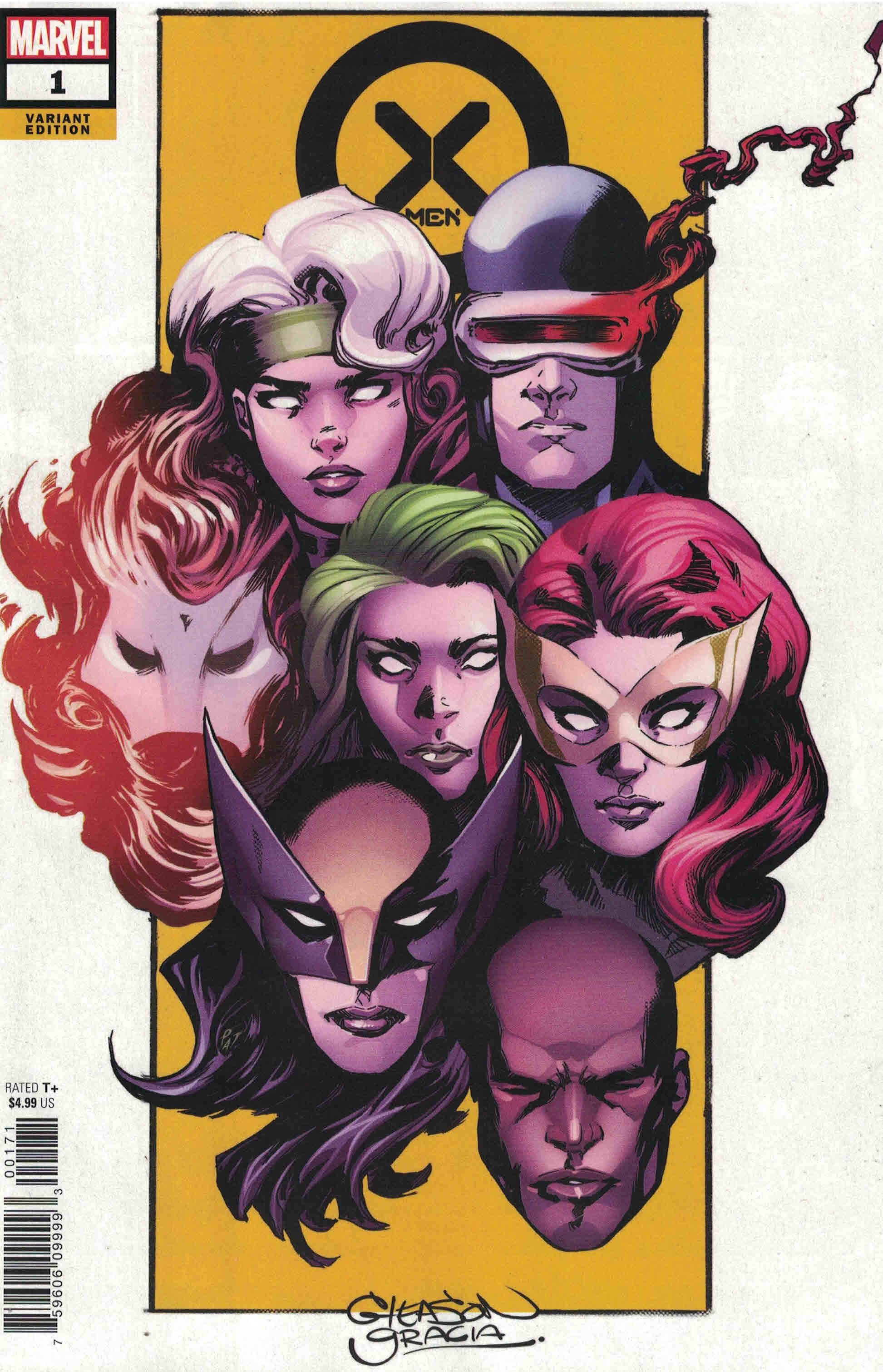 X-Men #1 1:100 Patrick Gleason Variant Cyclops Rogue Marvel 2021 Gerry Duggan