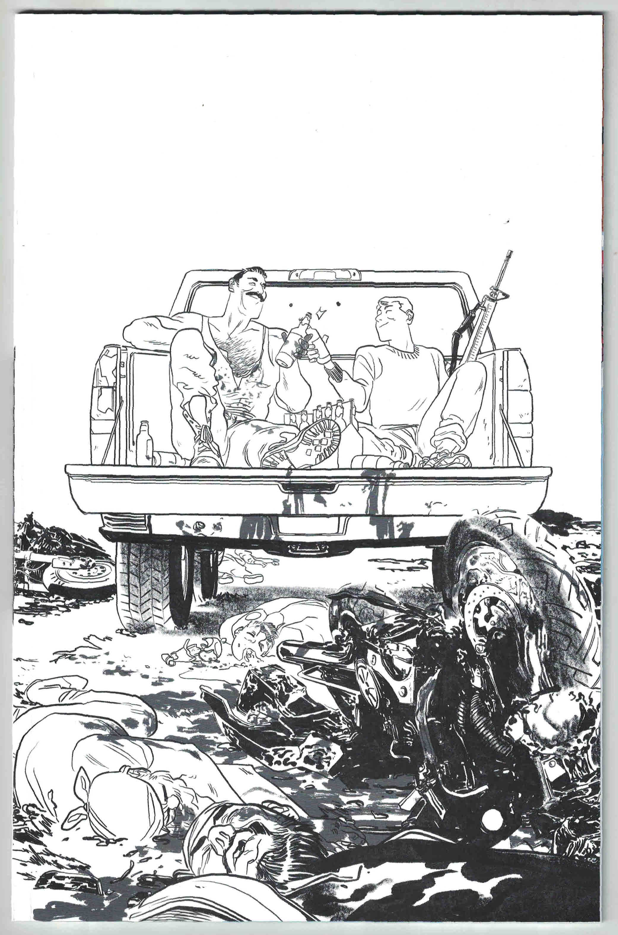 Skybound X #3 1:10 Henderson B&W Virgin Assassin Nation Variant Image 2021 VF/NM