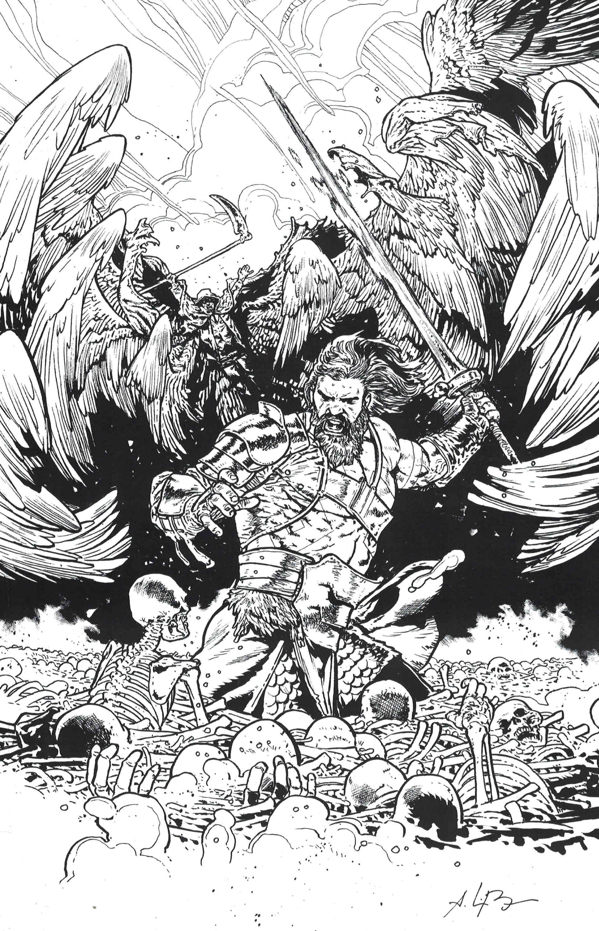 Skybound X #2 1:10 Bressan B&W Virgin Birthright Variant Image 2021 Kirkman