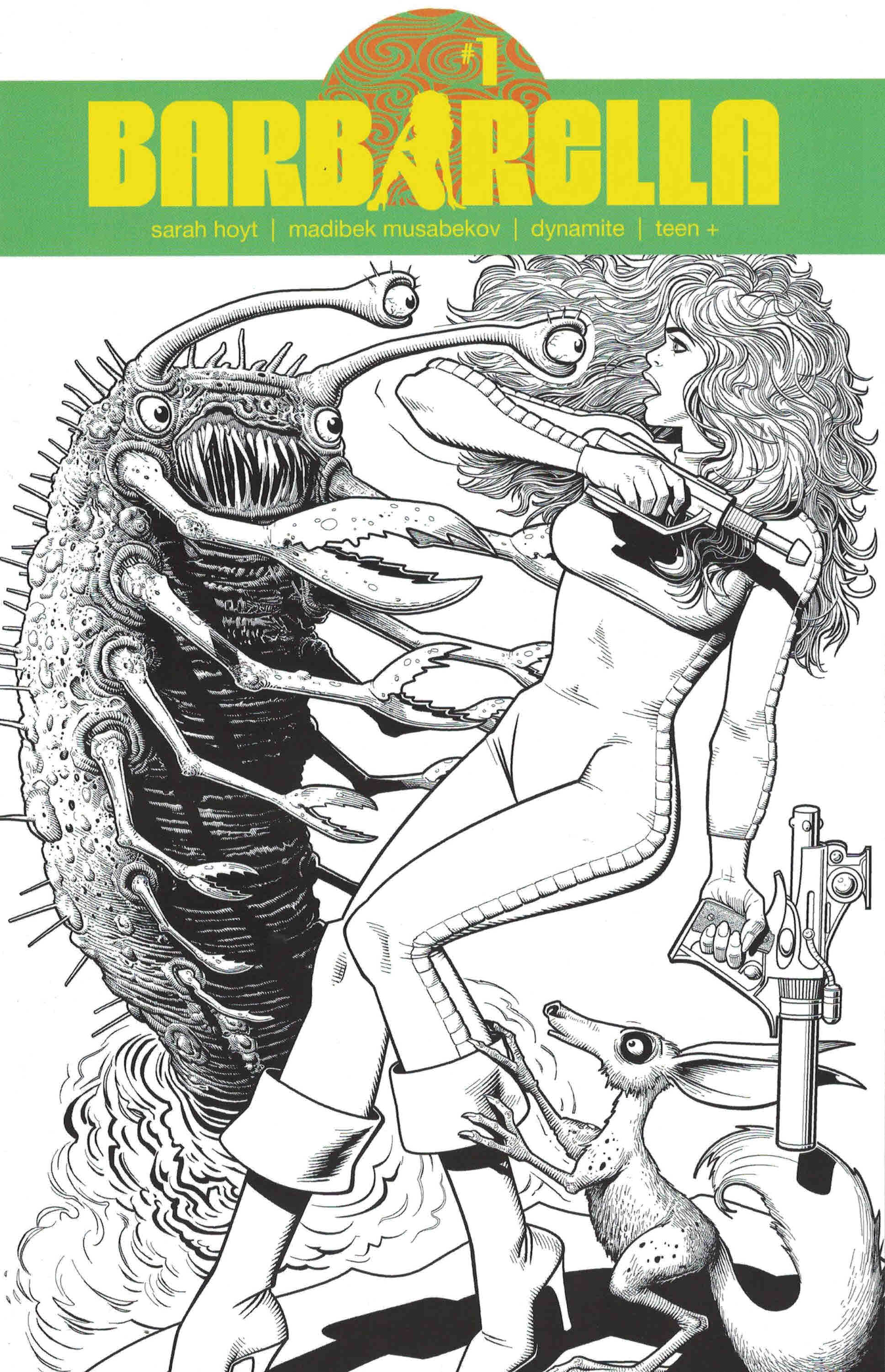 Barbarella #1 1:40 Brian Bolland B&W Inks Variant Dynamite 2021 Sarah Hoyt
